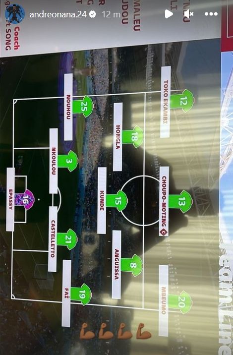 Instagram Story Onana