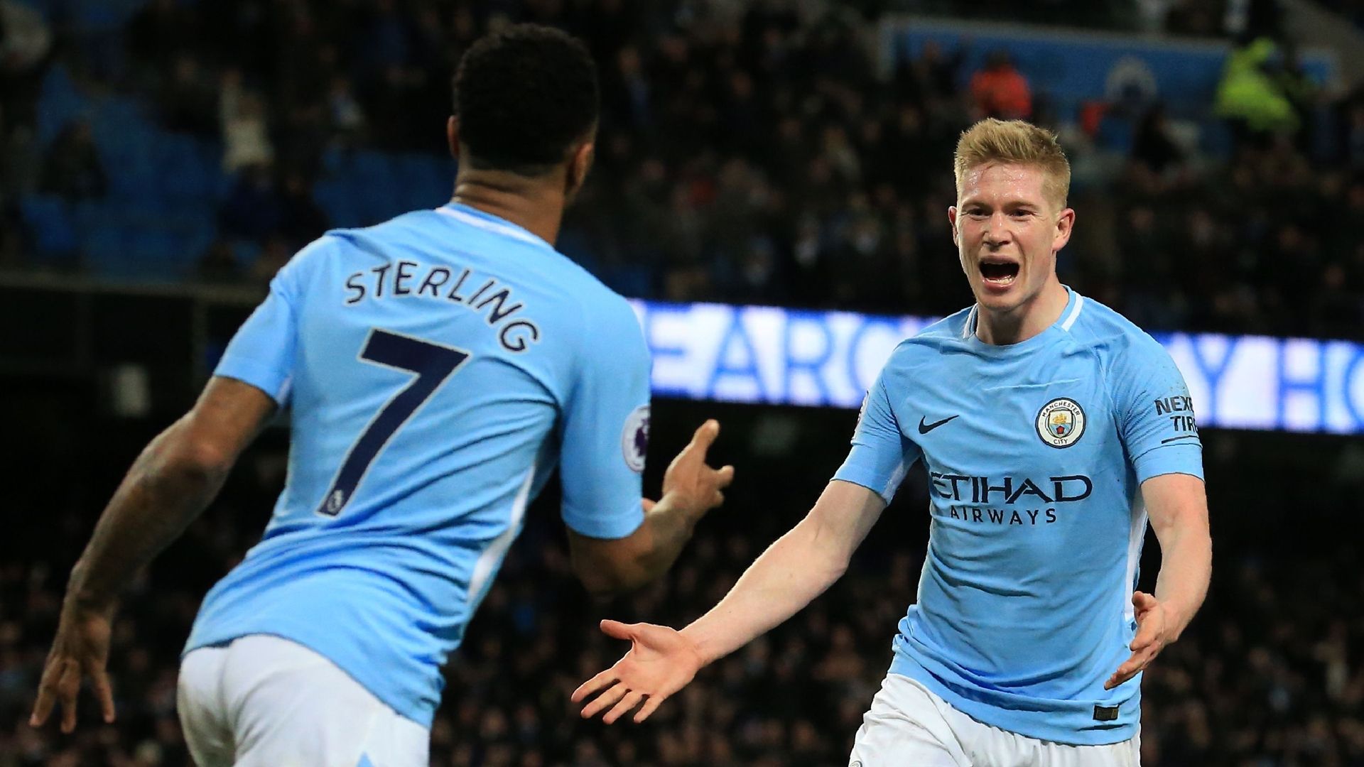 De Bruyne Sterling Manchester City West Brom Premier League 01312018