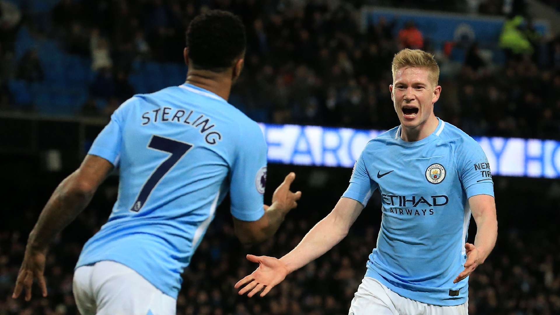 De Bruyne Sterling Manchester City West Brom Premier League 01312018