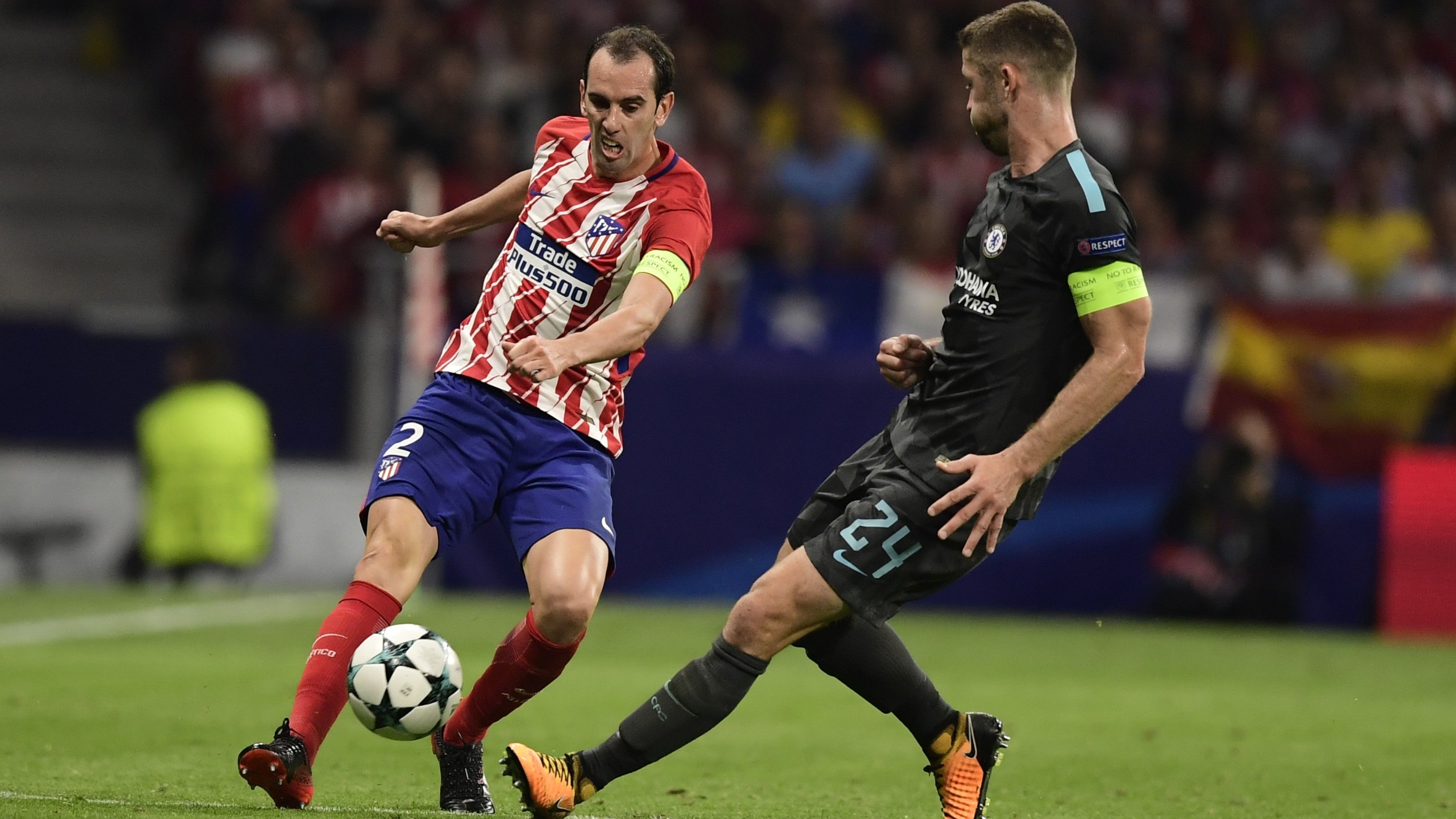 Diego Godin Gary Cahill Atletico de Madrid Chelsea UCL 27092017