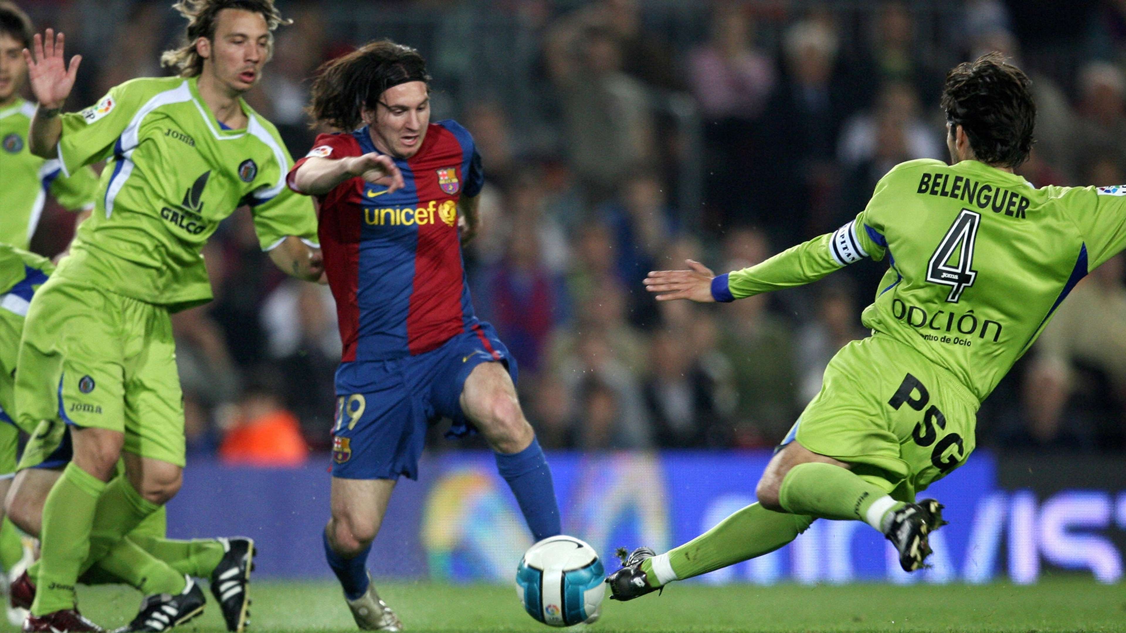 Messi on a run against Getafe
