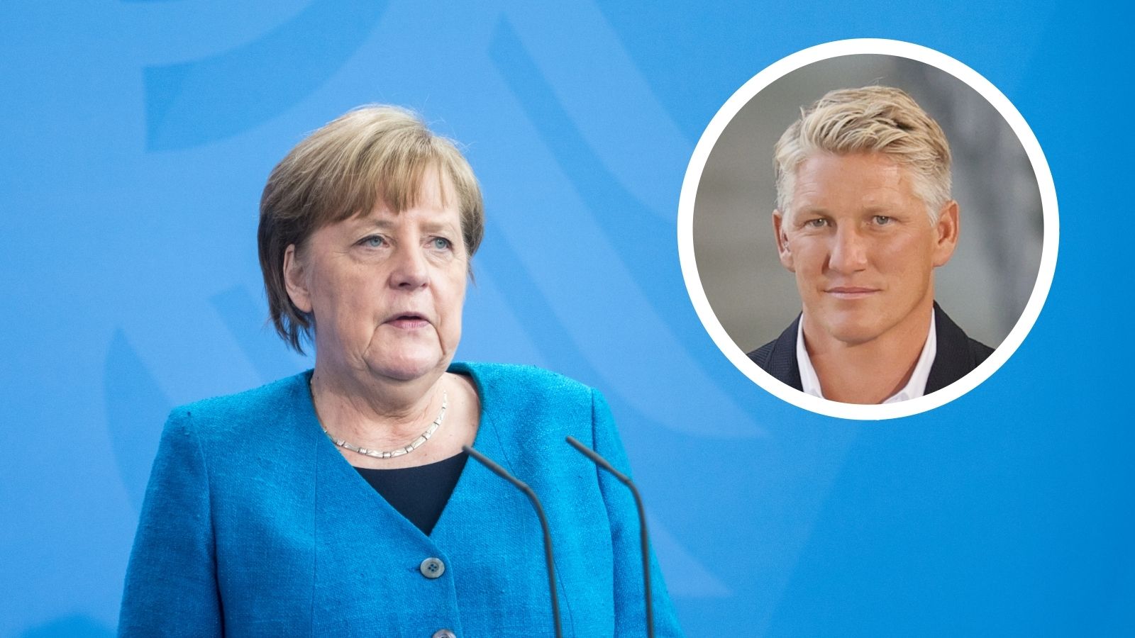 Angela Merkel Bastian Schweinsteiger