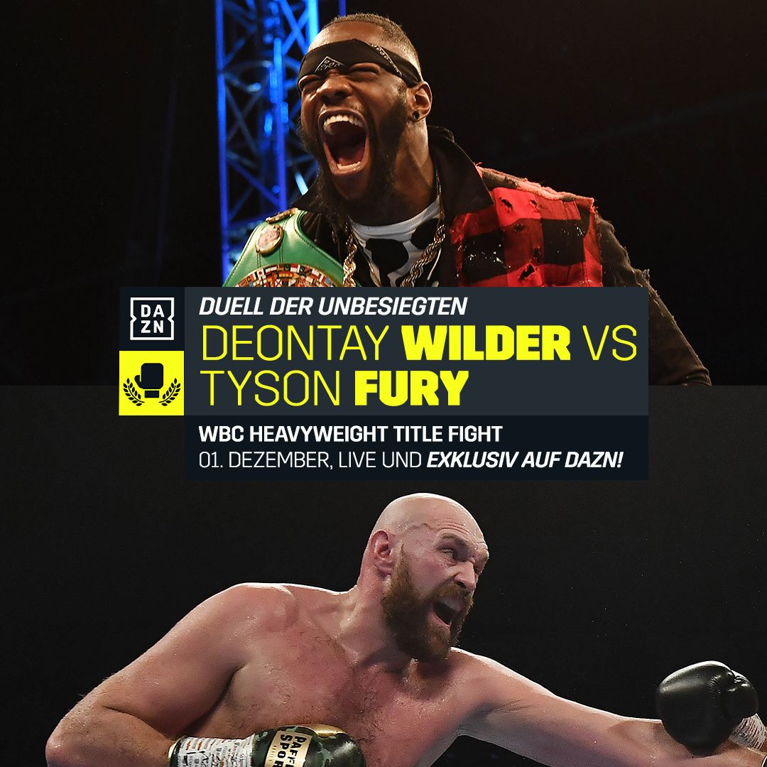 DAZN Deontay Wilder Tyson Fury