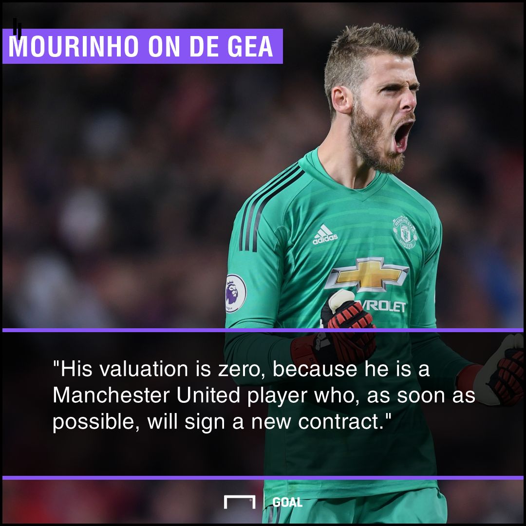 David de Gea Jose Mourinho Manchester United new contract