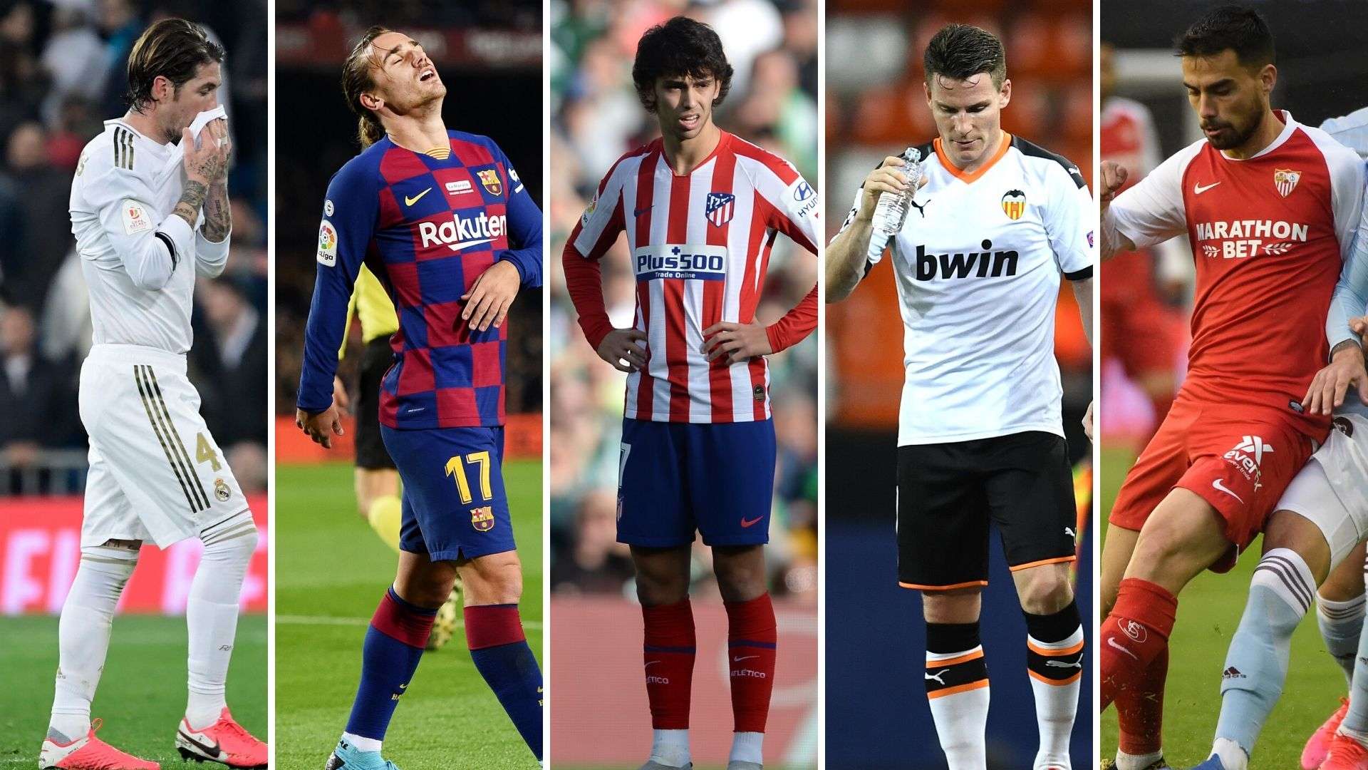 Ramos, Griezmann, Joao Félix, Gameiro y Suso, Madrid, Barcelona, Atlético, Valencia y Sevilla