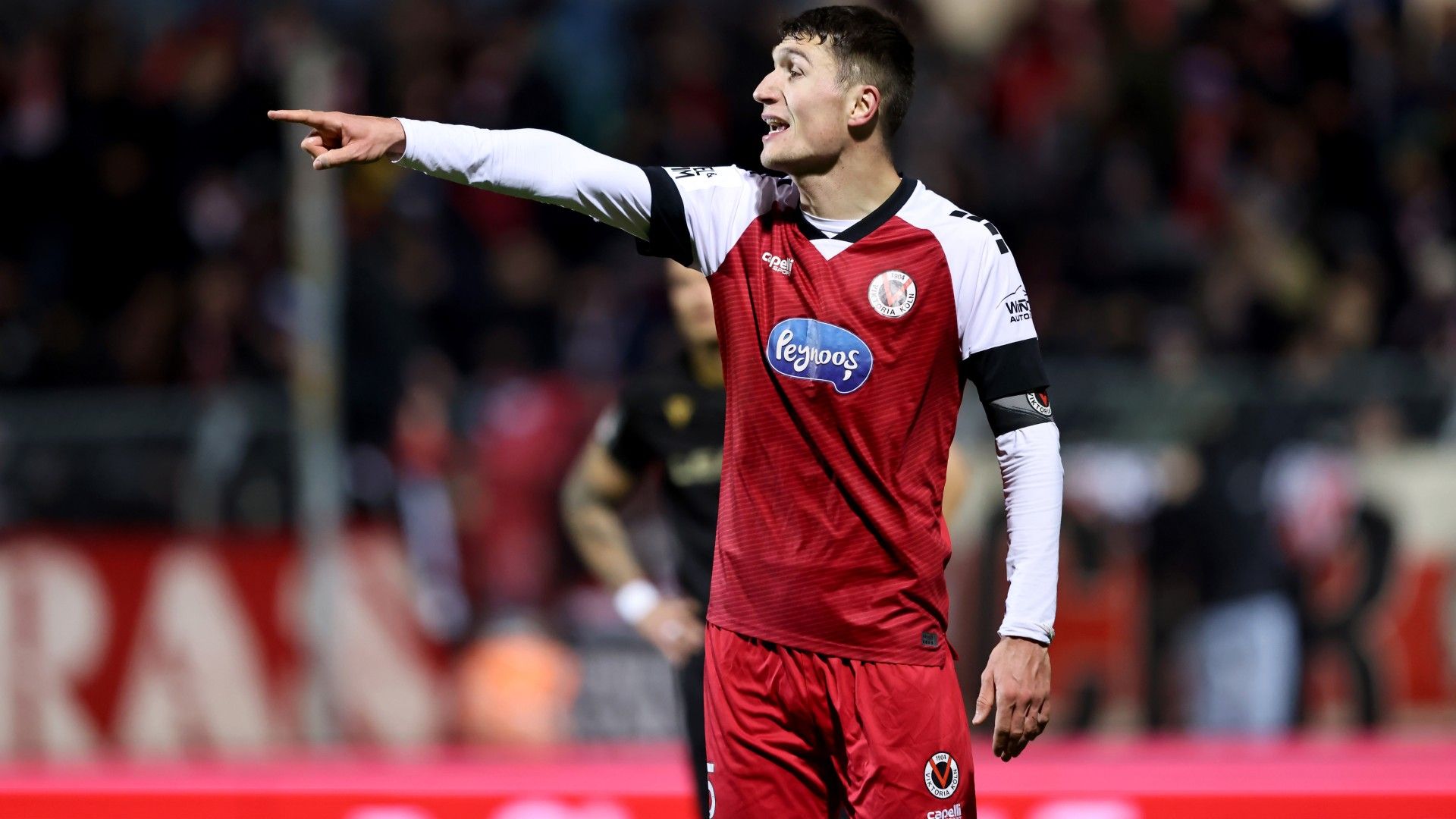 Christoph Greger of FC Viktoria Koeln reacts 