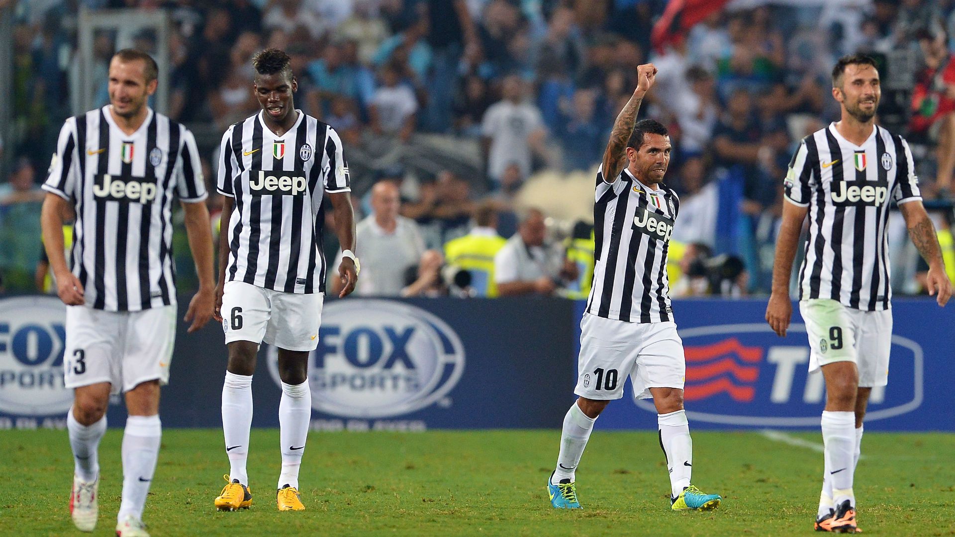 Carlos Tevez Juventus Lazio Supercopa Italia 18082013