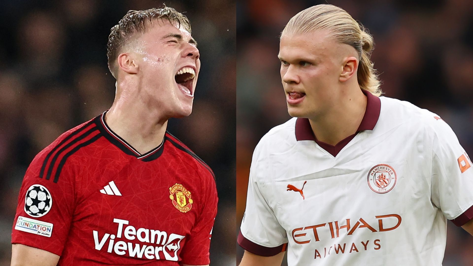 Hojlund-Haaland split