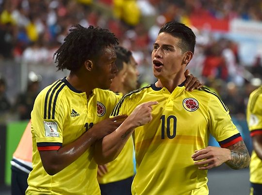Colombia James Rodriguez Juan Cuadrado