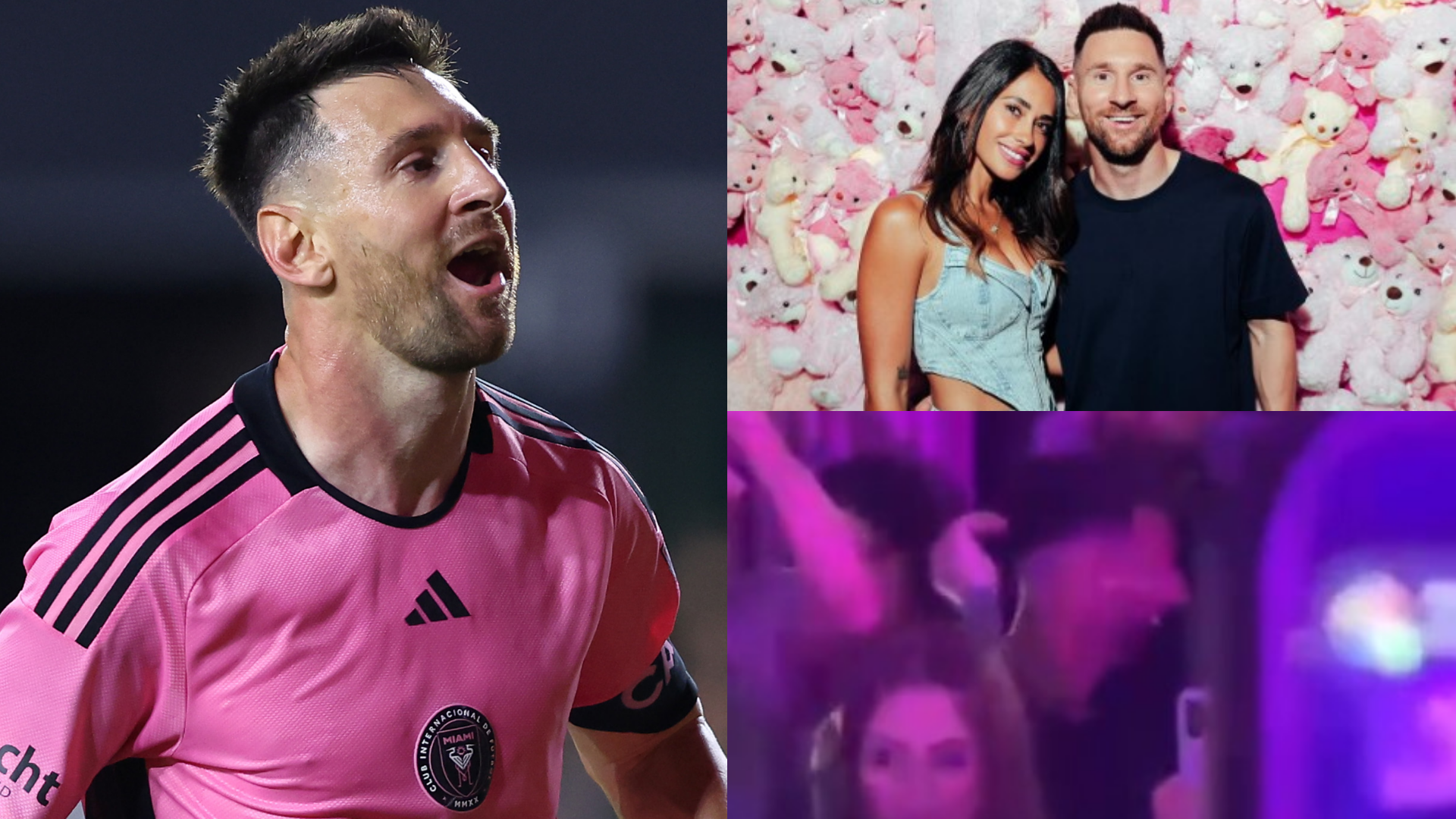 VIDEO: Lionel Messi lets loose! Inter Miami star dances along to Maria Becerra performance as he heads back to Bresh nightclub with wife Antonela Roccuzzo after latest MLS outing | Goal.com