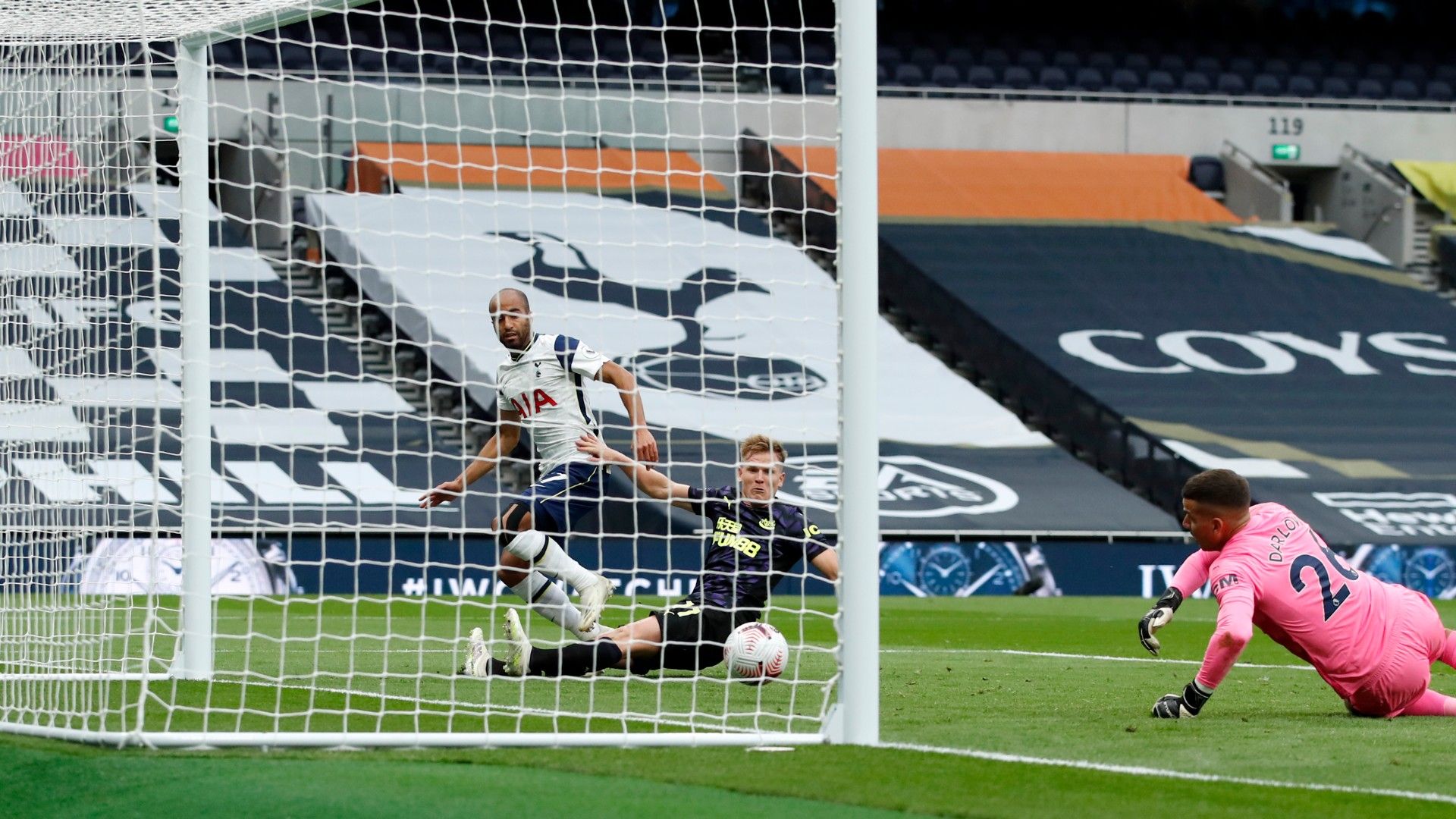 Lucas Moura Tottenham Newcastle 2020
