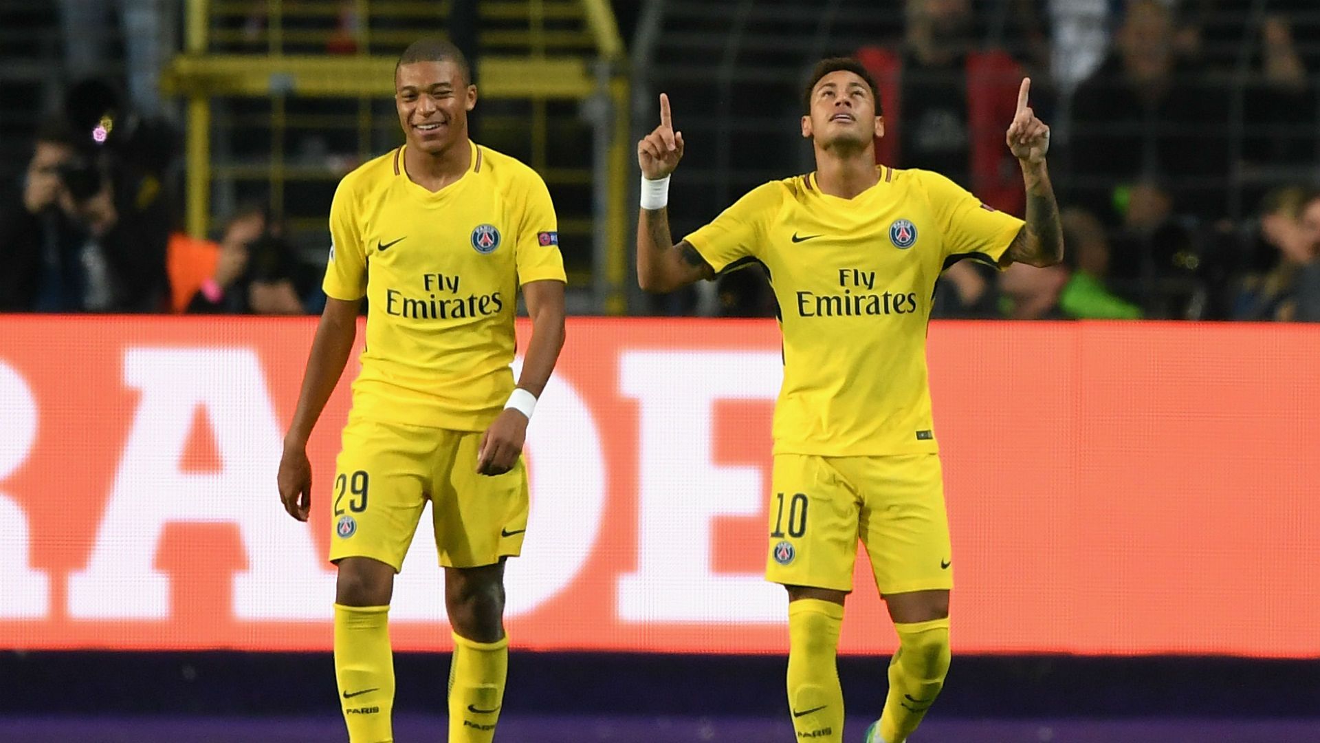 Neymar Kylian Mbappe PSG Anderlecht Champions League