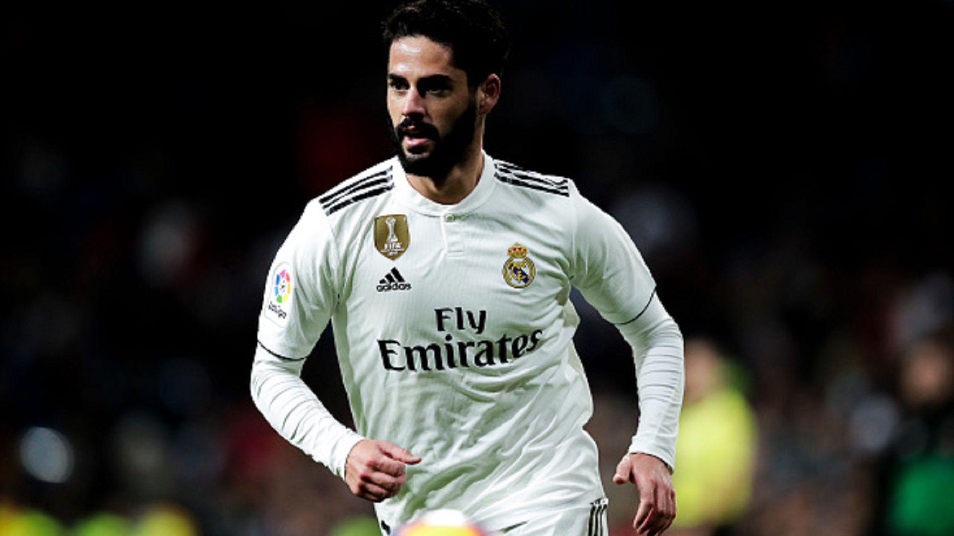 Isco of Real Madrid during the La Liga Santander match between Real Madrid v Valencia at the Santiago Bernabeu on December 1, 2018