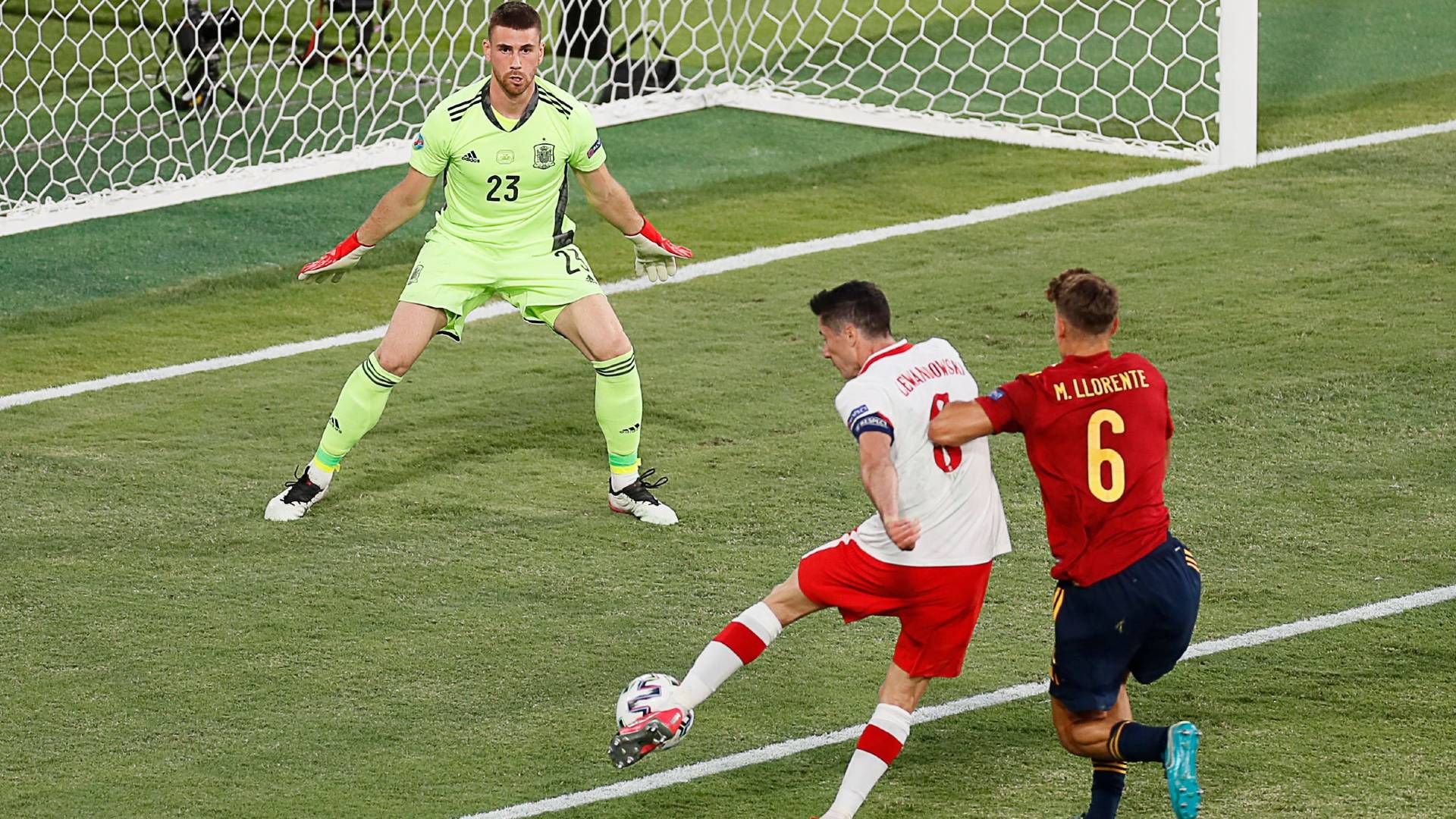 Spain Poland EURO 2020 Robert Lewandowski