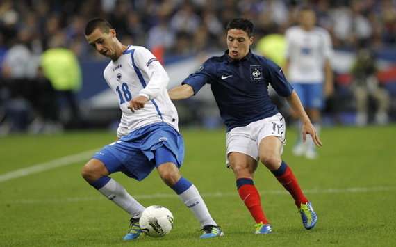 Haris Medunjanin vs Samir Nasri, Bosnia-Herzegovina - France