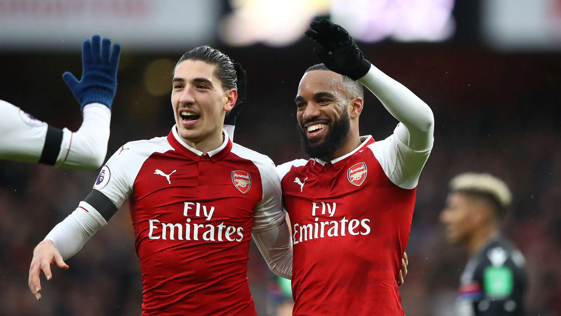 Hector Bellerin Alexandre Lacazette Arsenal Crystal Palace Premier League