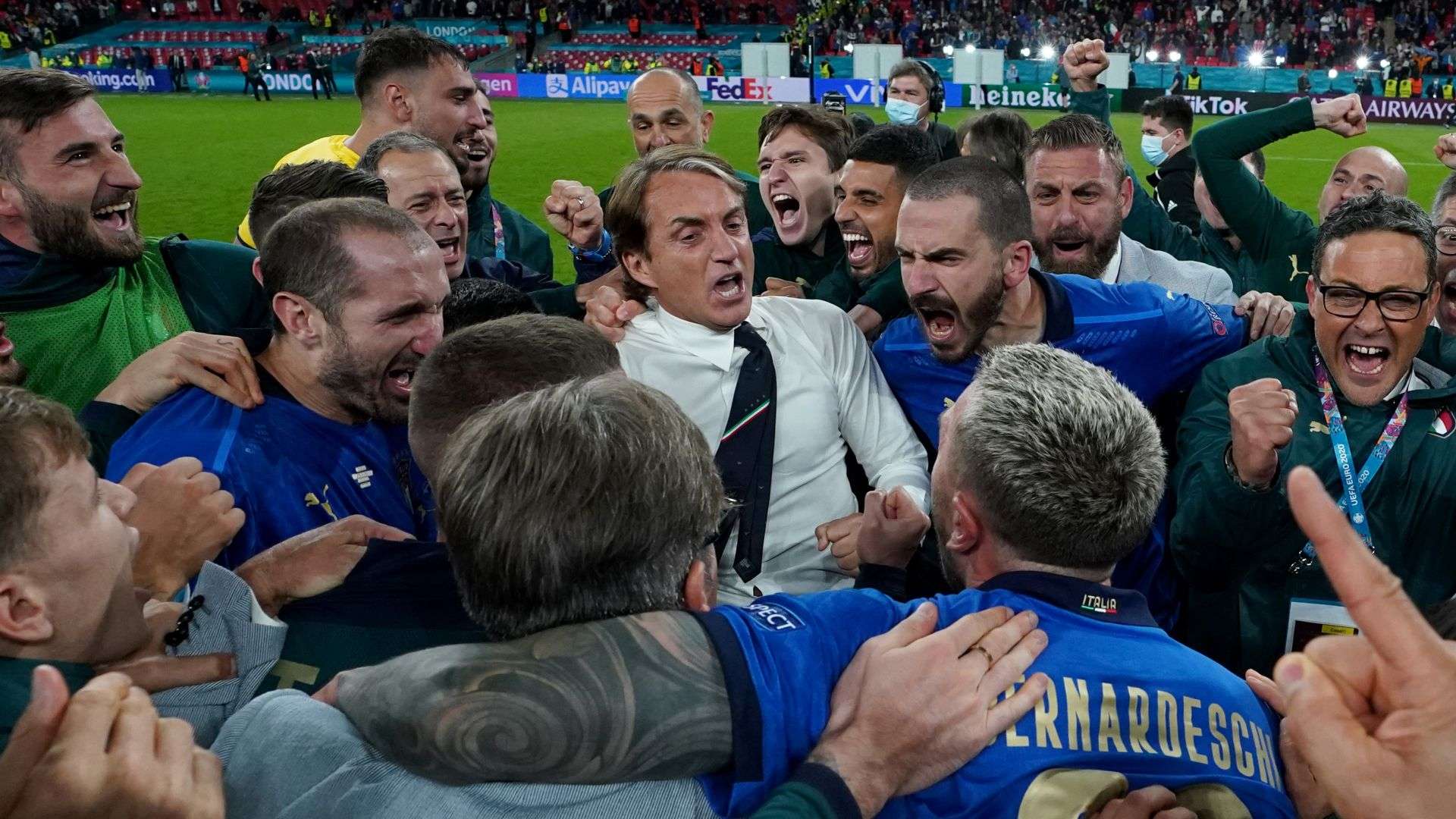 Roberto Mancini Italy Spain Euro 2020