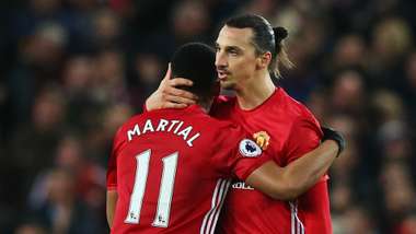 Zlatan Ibrahimovic Anthony Martial Manchester United 31122016