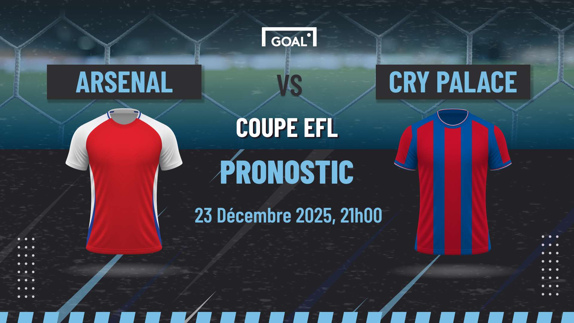 Pronostic Arsenal vs Crystal Palace EFL CUP