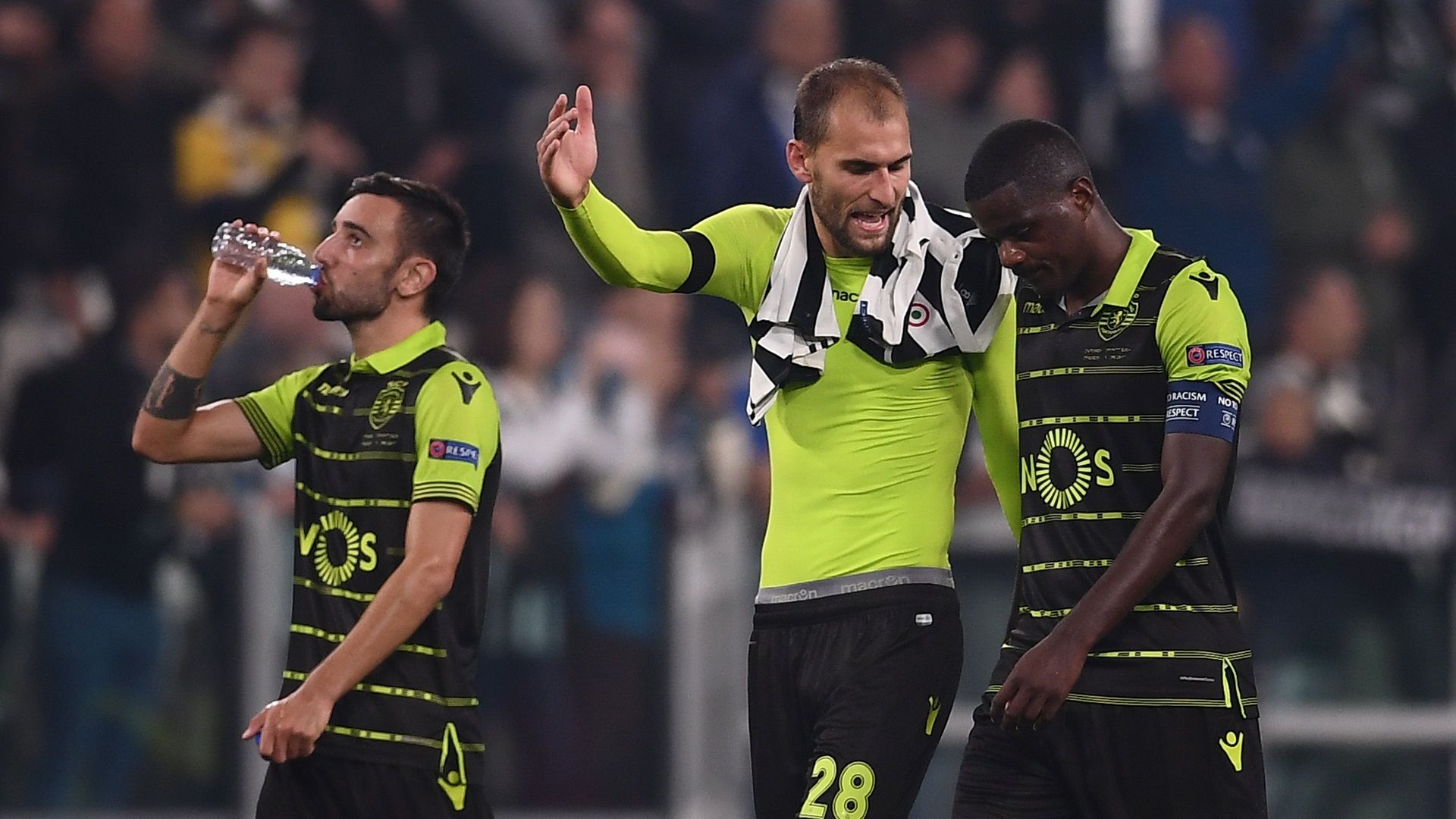 Bruno Fernandes Bas Dost William Carvalho Sporting CP 18102017