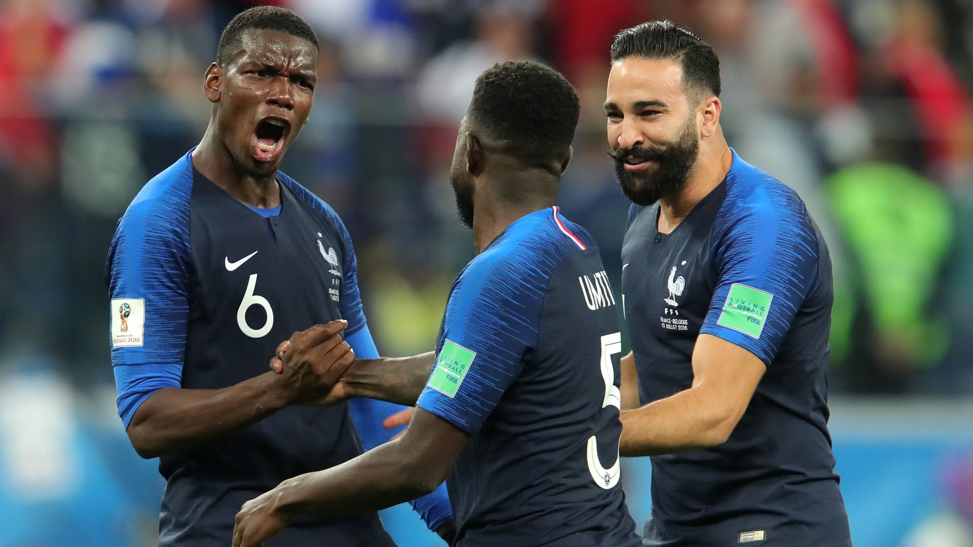 Pogba Rami Umtiti 10072018