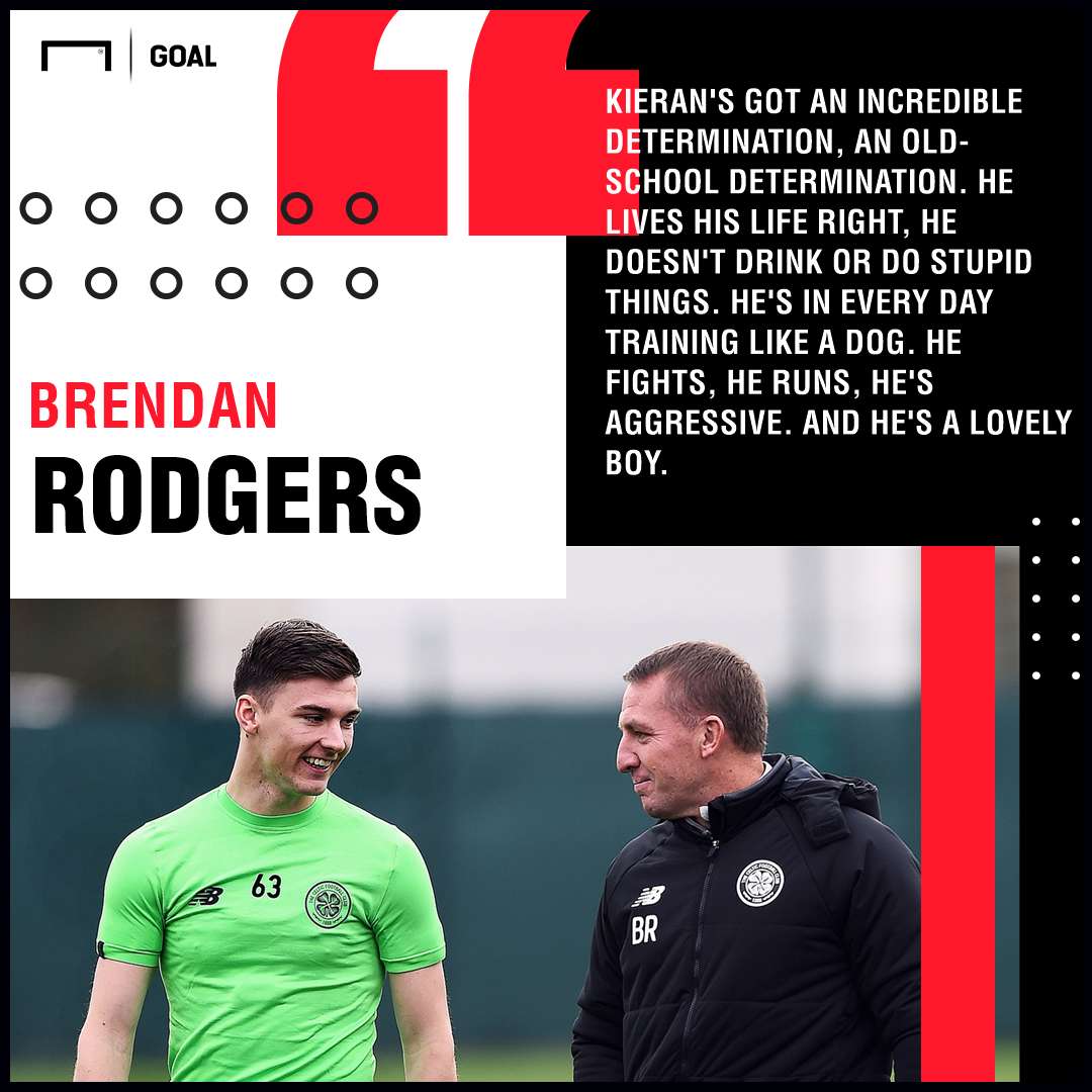 Brendan Rodgers Kieran Tierney Celtic PS