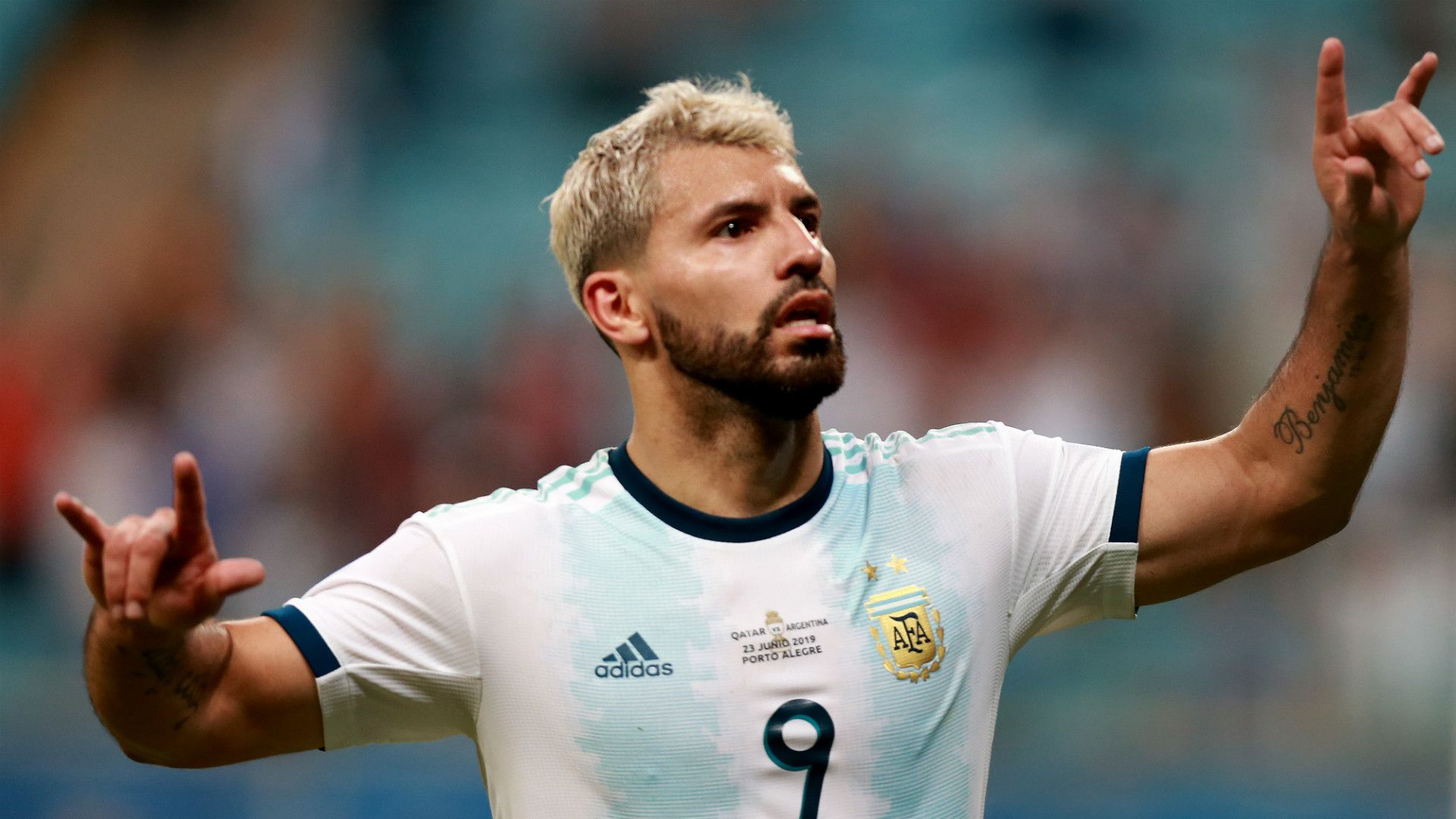 Sergio Kun Aguero Argentina Qatar Copa America 23062019