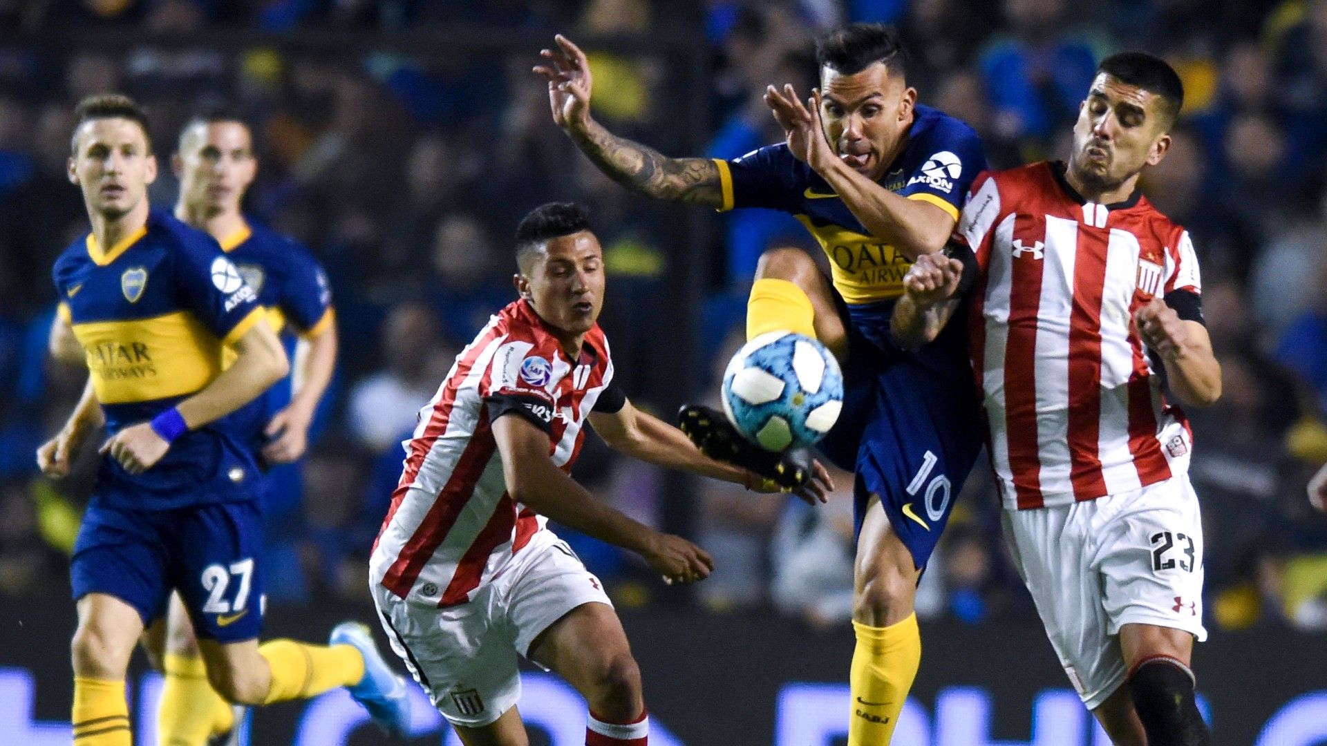 Tevez Boca Estudiantes Fecha 6 Superliga