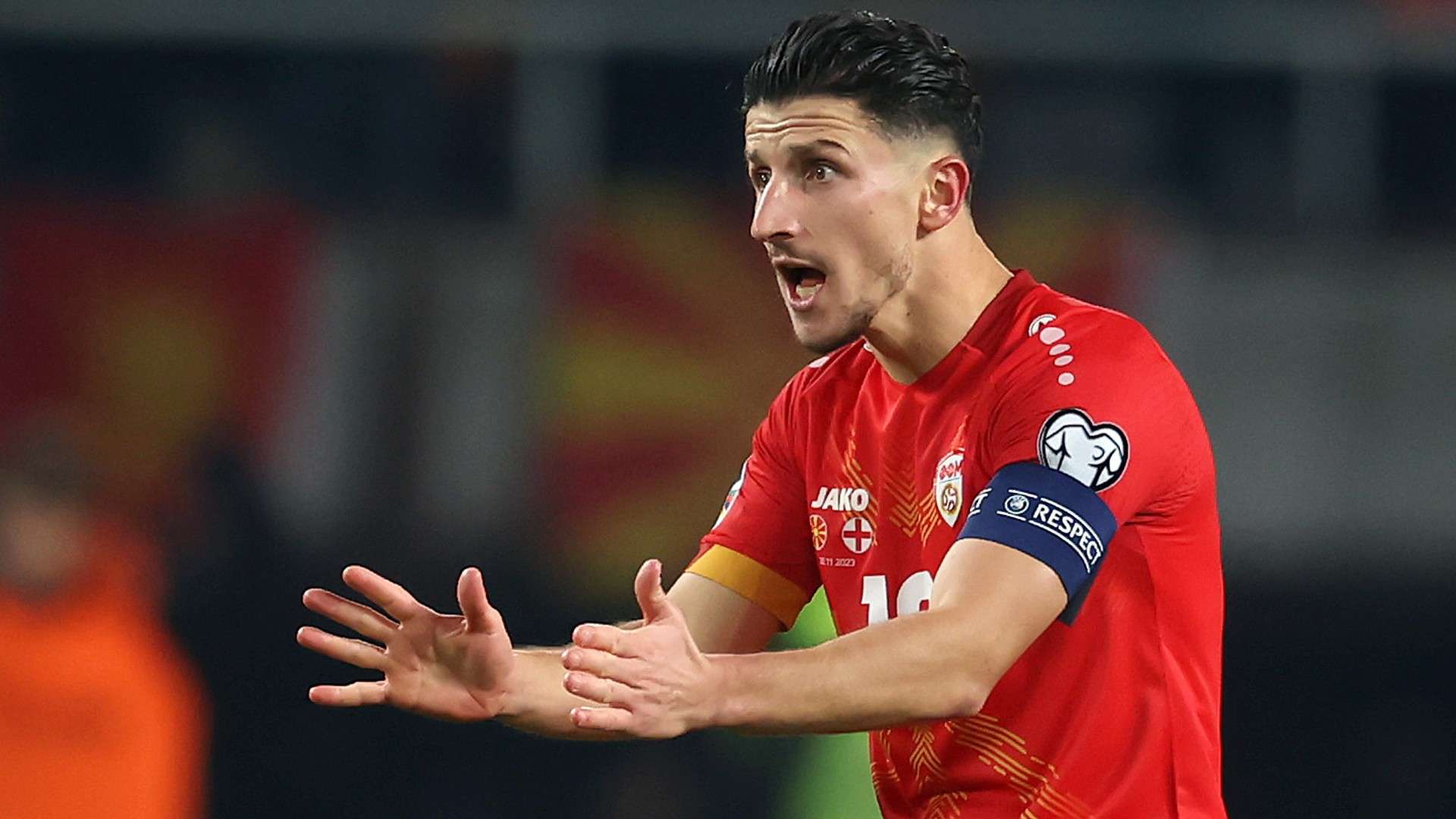Enis Bardhi of North Macedonia