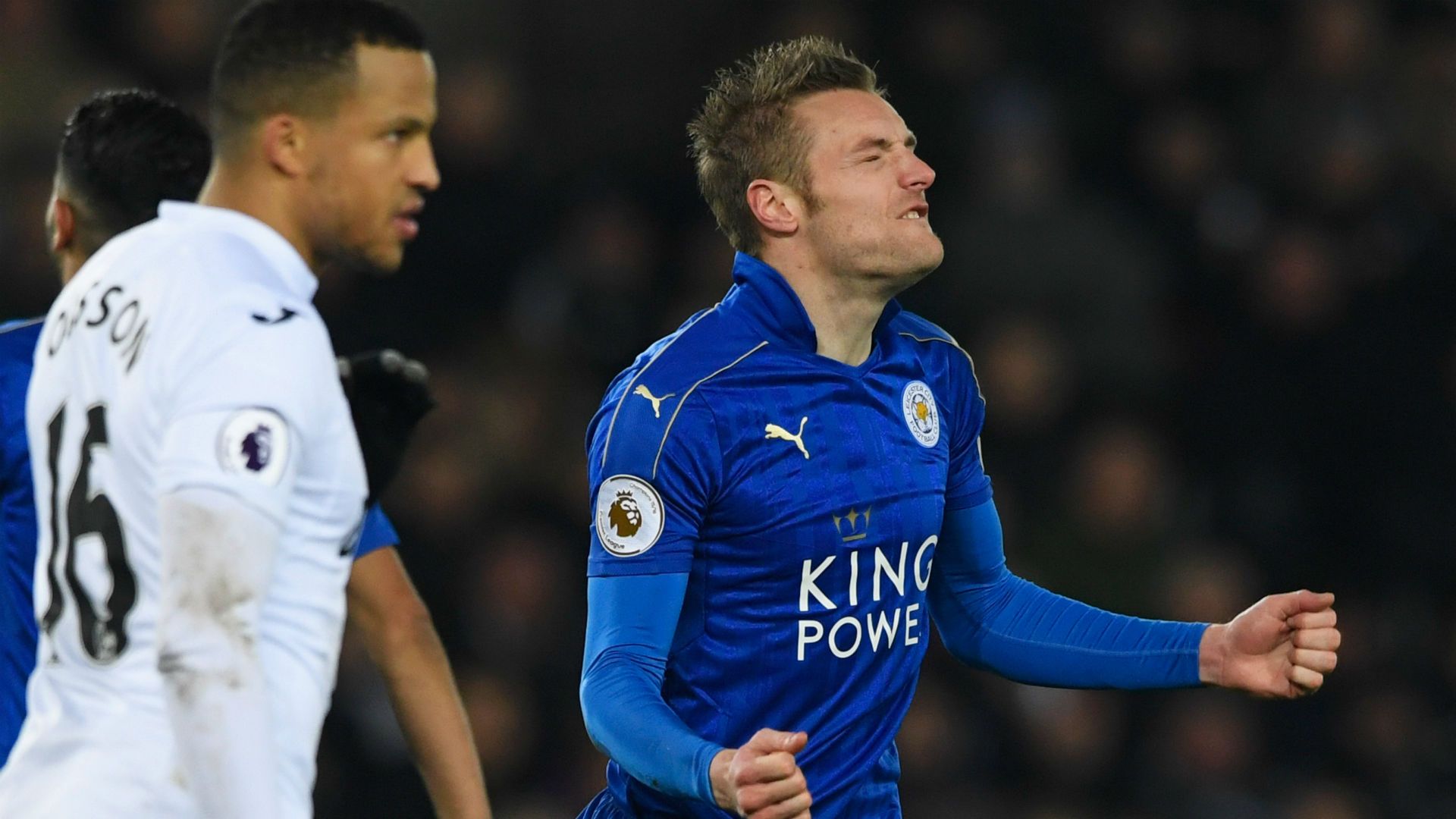 Swansea Leicester Jamie Vardy