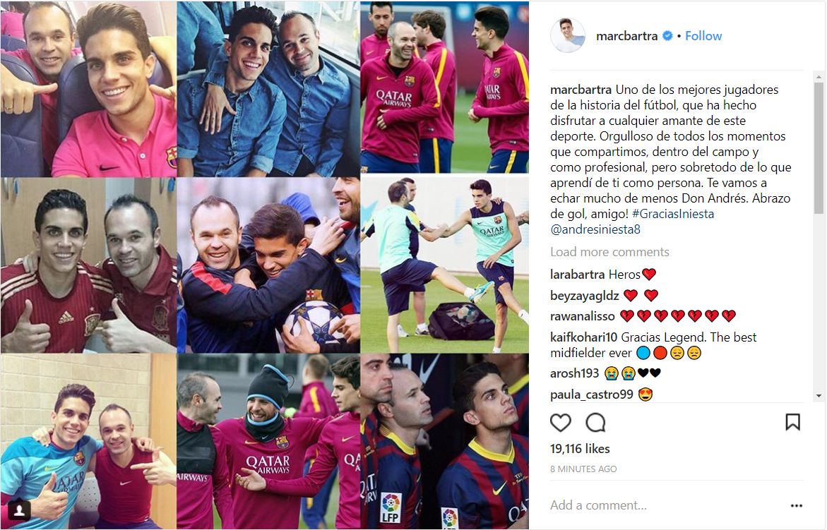 Reaction Iniesta