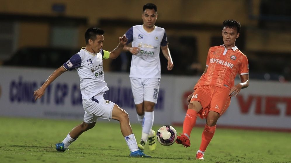 Nguyen Van Quyet Nguyen Xuan Nam Pham Duc Huy Ha Noi FC vs Binh Dinh FC 2021 V.League