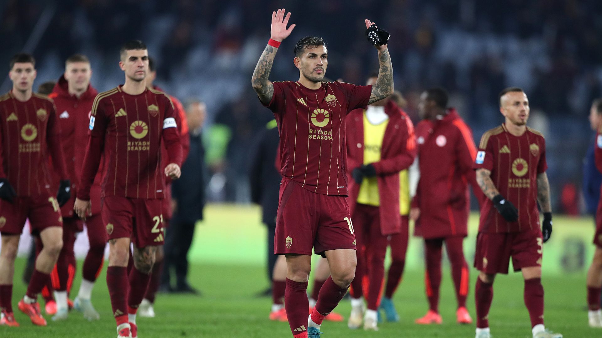 Gianluca Mancini Leandro Paredes Angelino Roma Atalanta