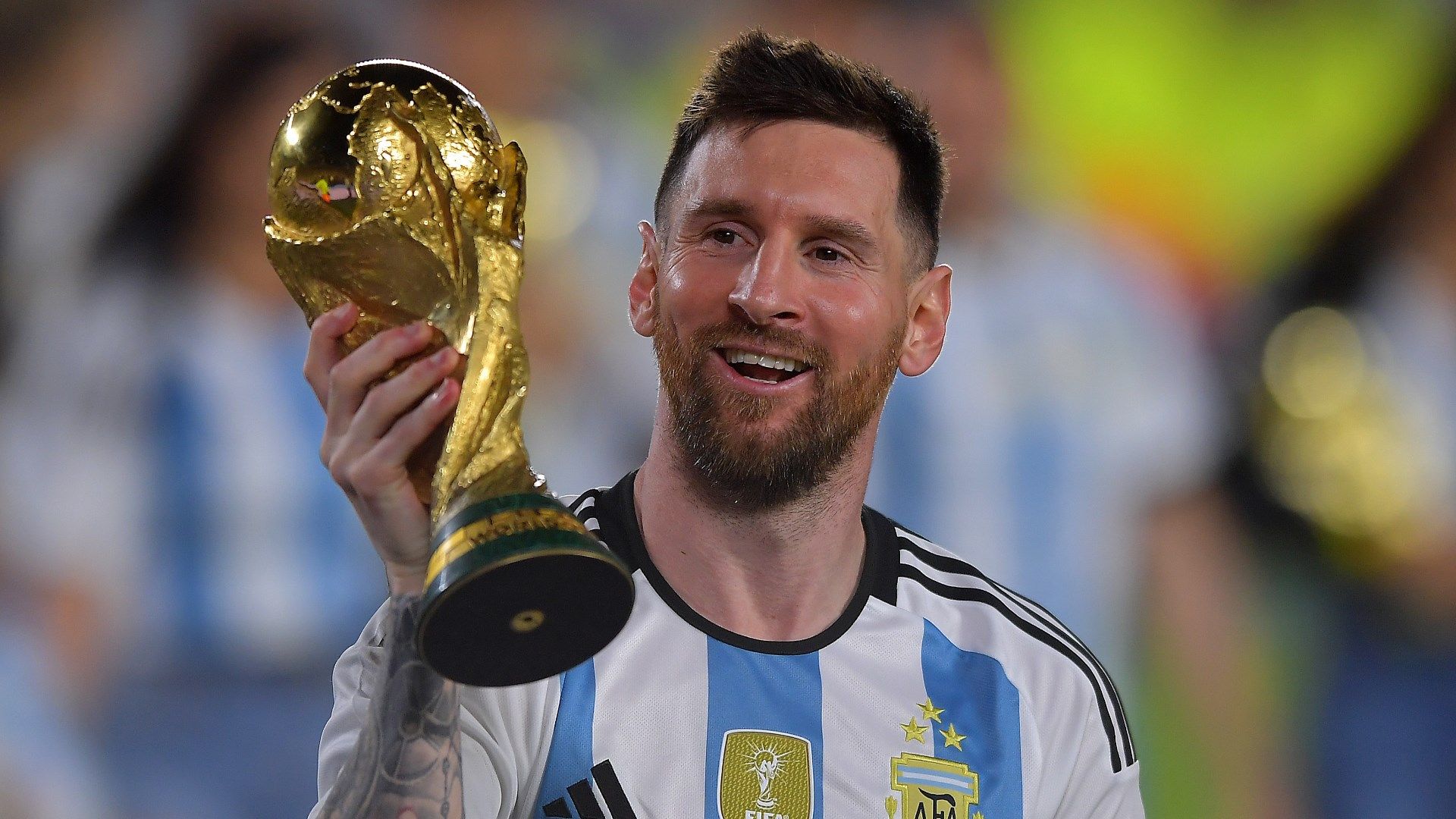 Lionel Messi World Cup Trophy