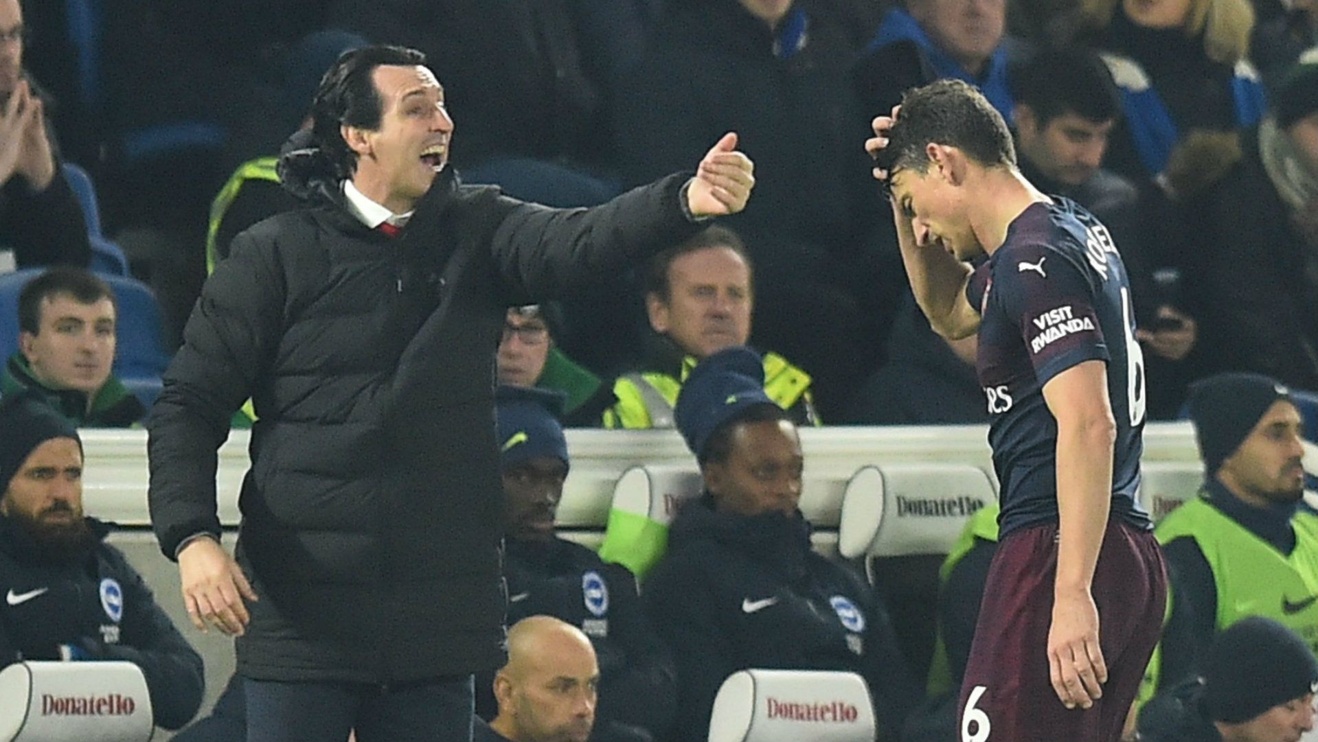 Unai Emery Brighton vs Arsenal Premier League 2018-19