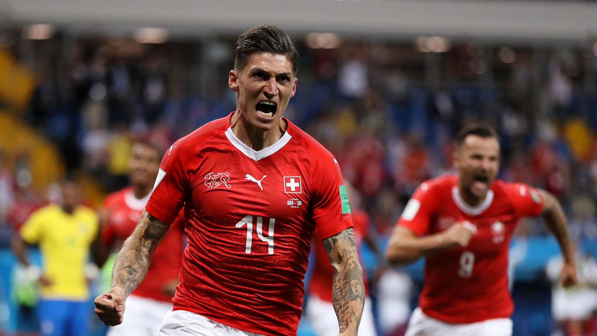 Steven Zuber Brazil Switzerland World Cup 17062018