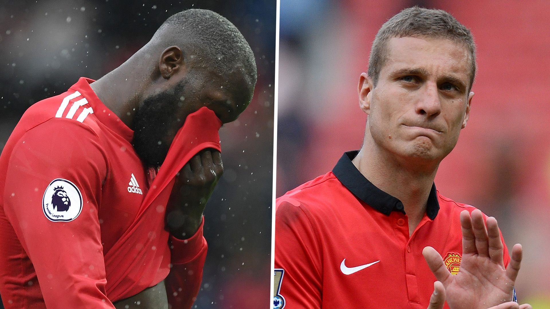 Romelu Lukaku Nemanja Vidic