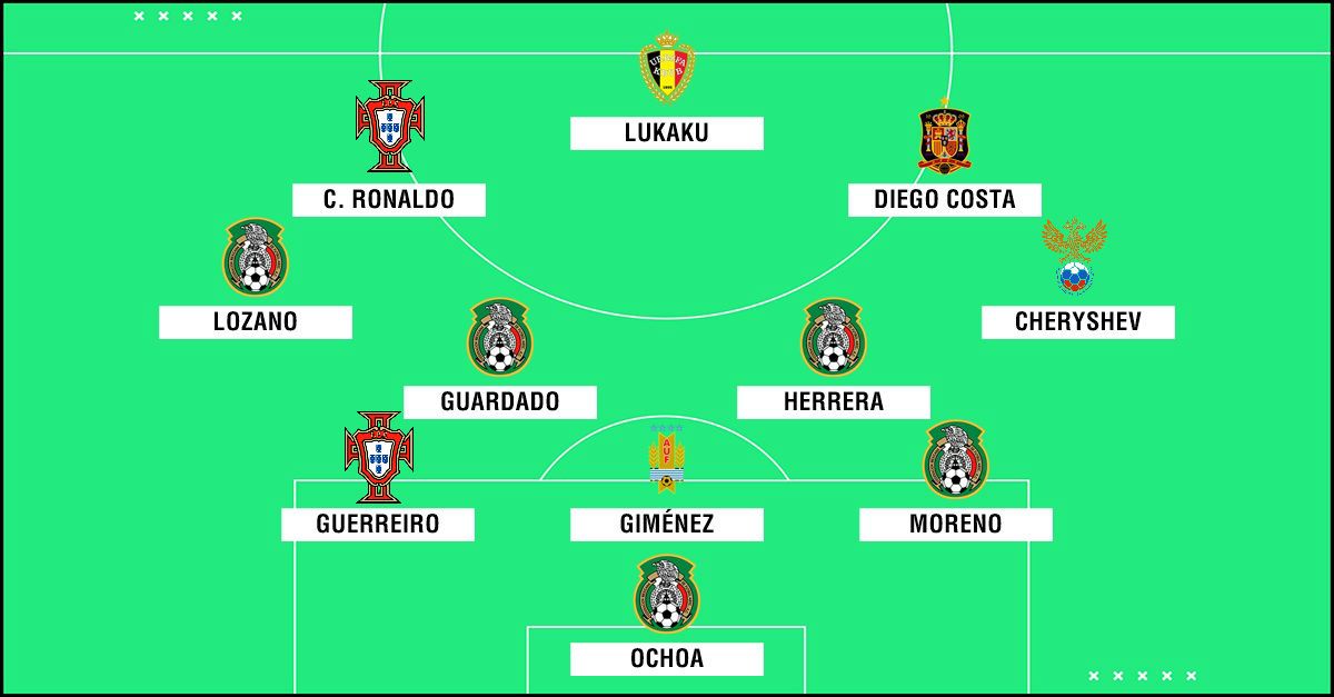 XI ideal fecha 1 Mundial Rusia 2018