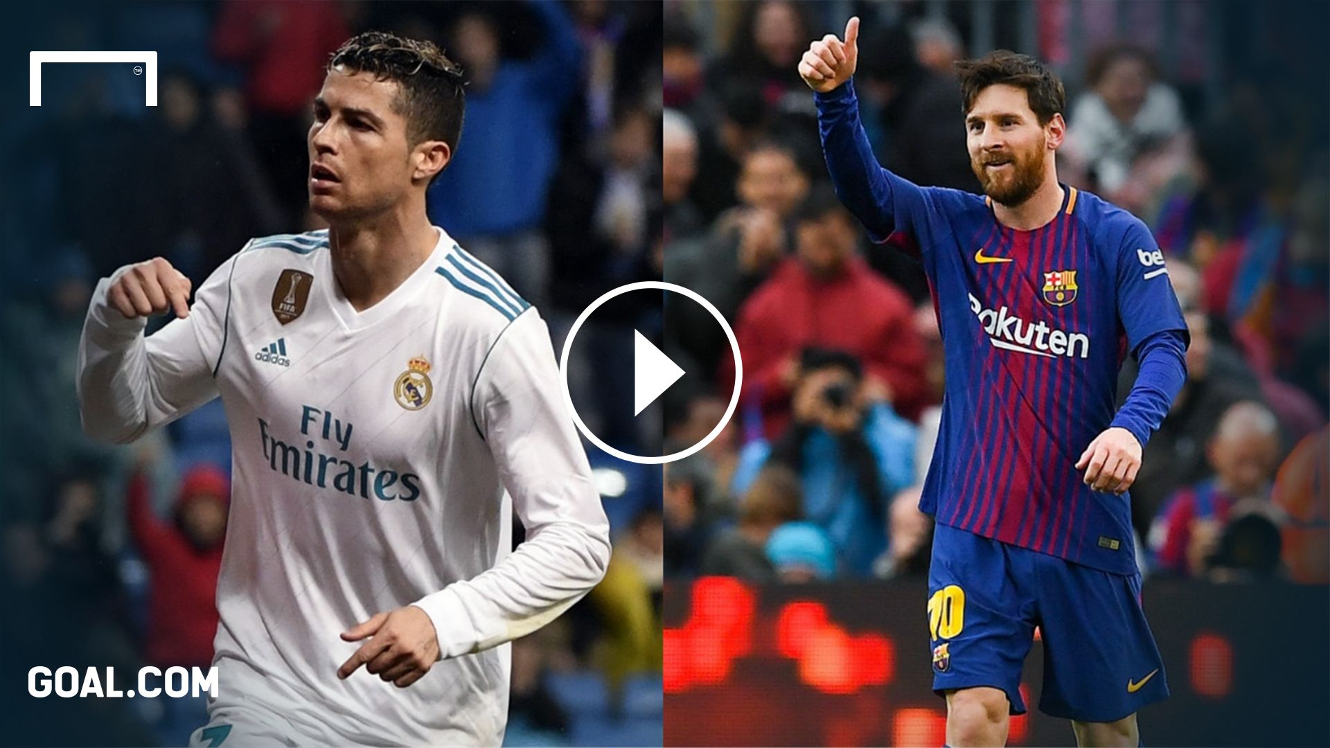 Messi CR7 Playbutton