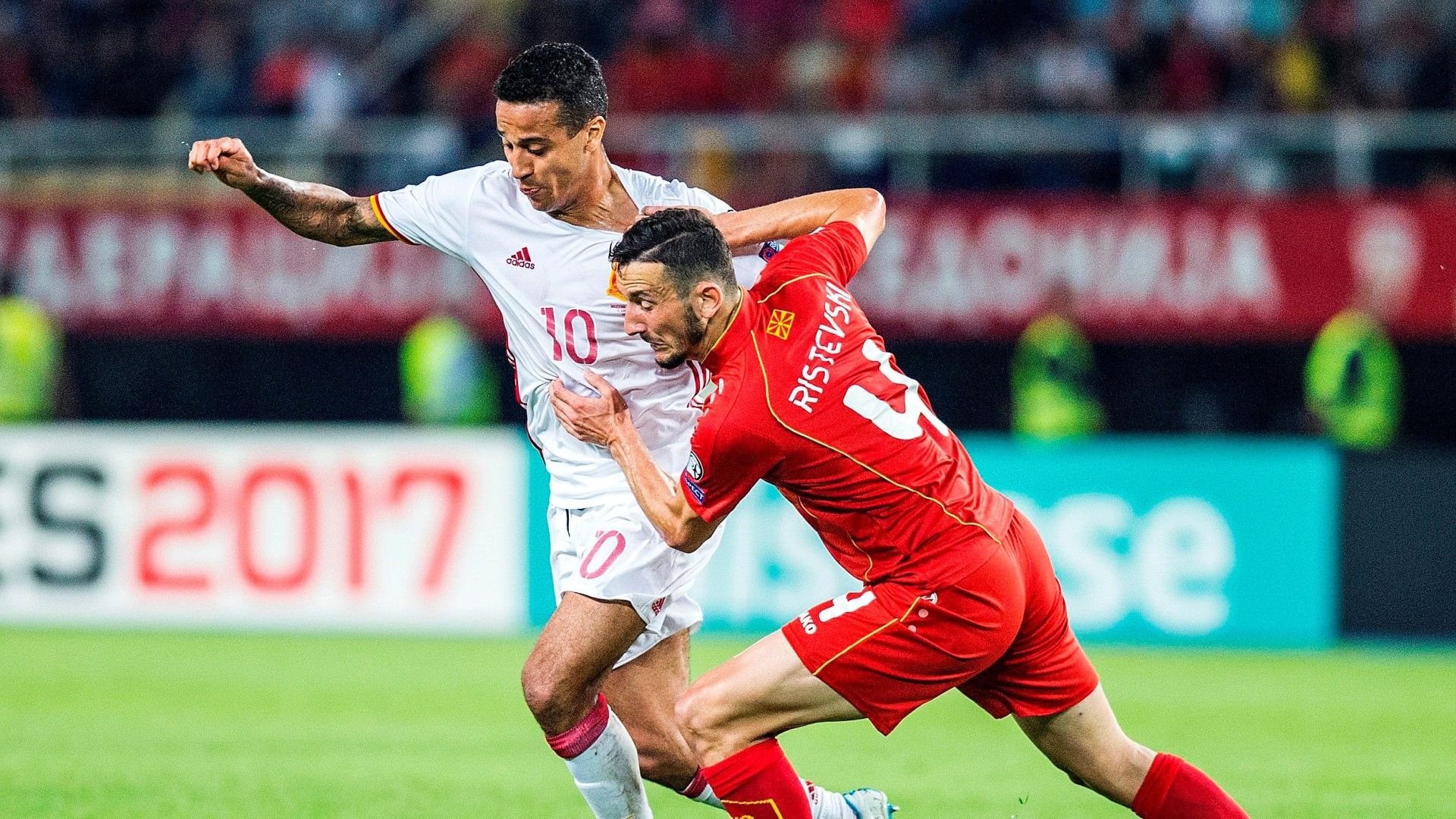 Thiago Alcantara Kire Ristevski Spain Macedonia 11062017
