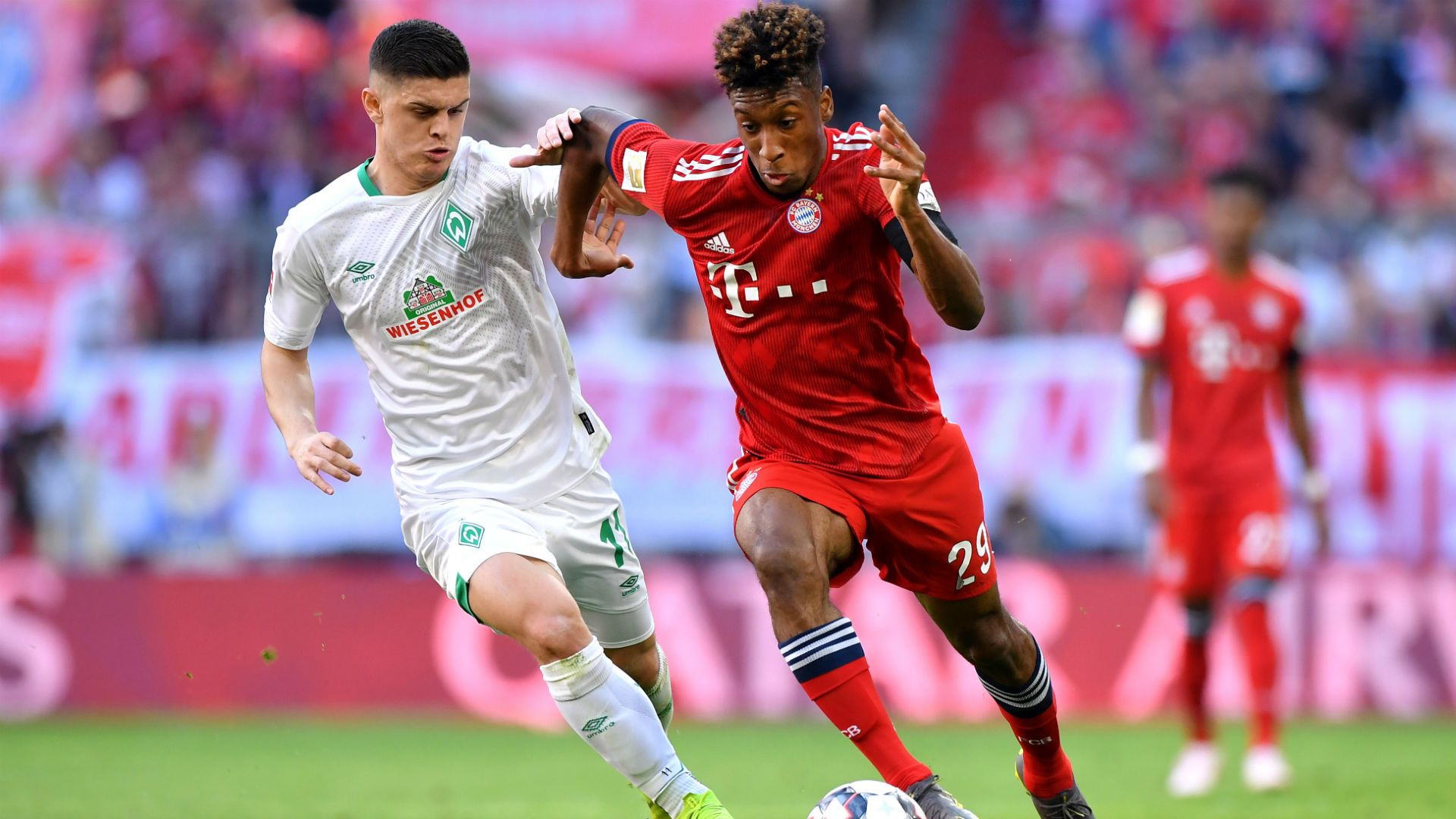 Milot Rashica Kingsley Coman Bayern Bremen 2019