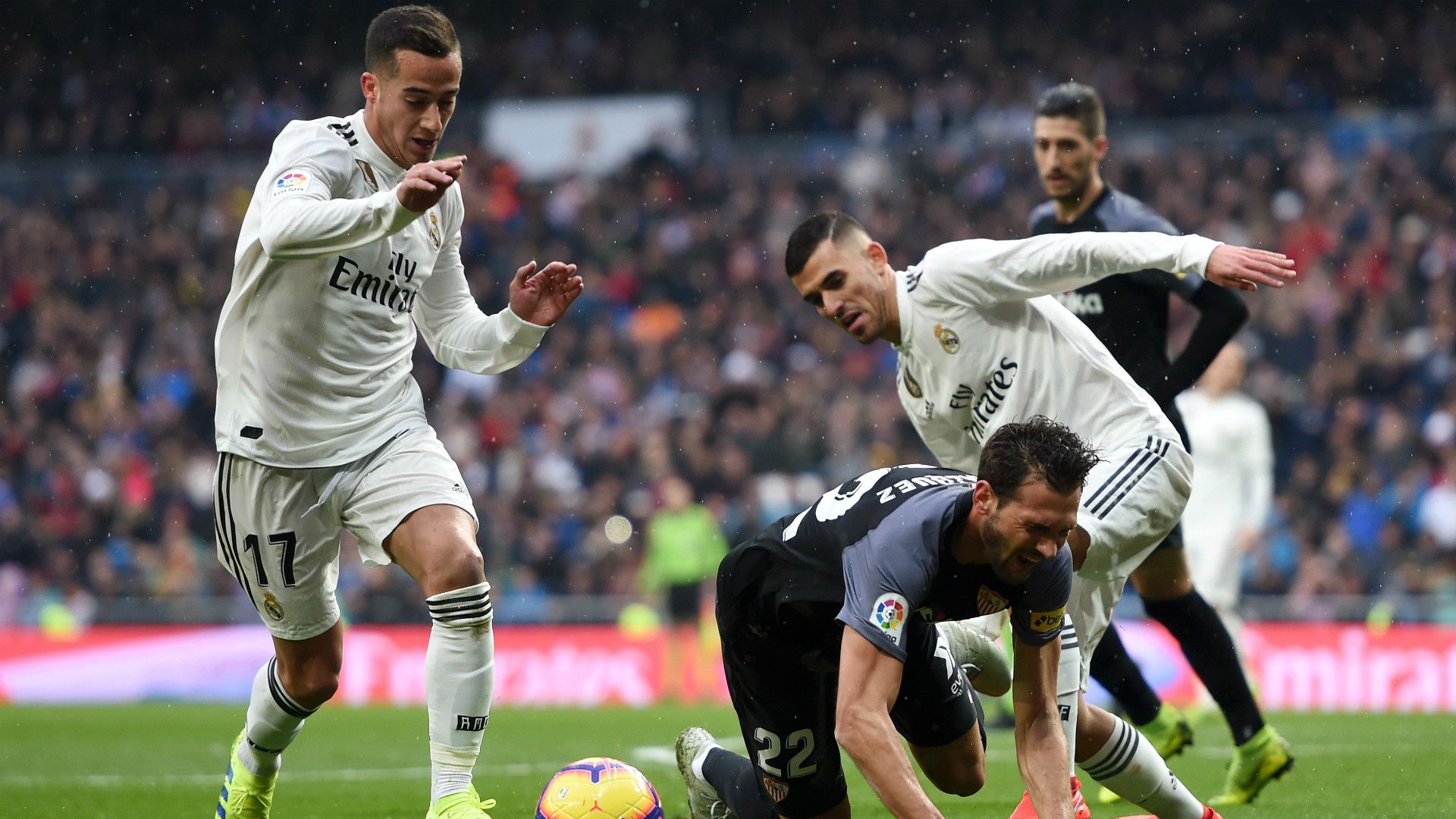 LUCAS VAZQUEZ DANI CEBALLOS 'MUDO' VAZQUEZ REAL MADRID SEVILLA LALIGA