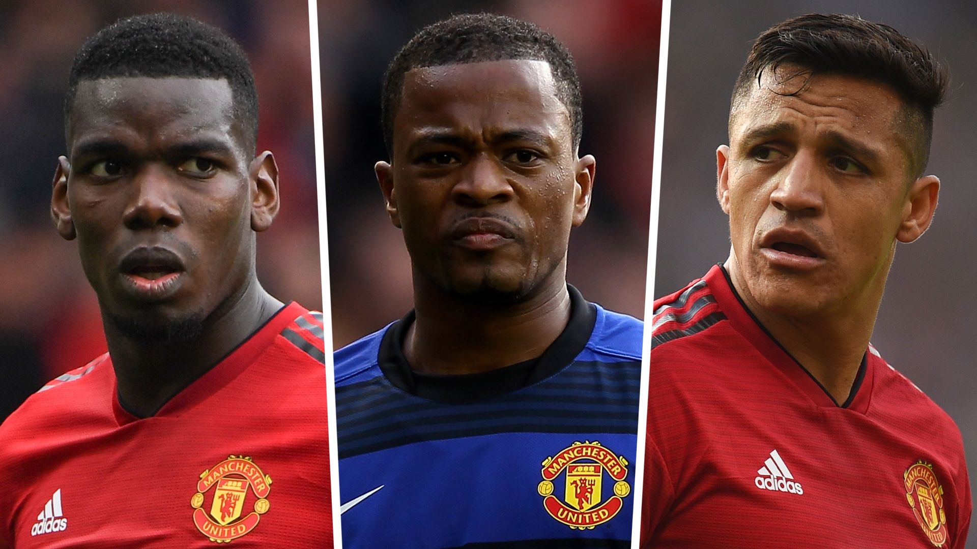 Paul Pogba Patrice Evra Alexis Sanchez Man Utd