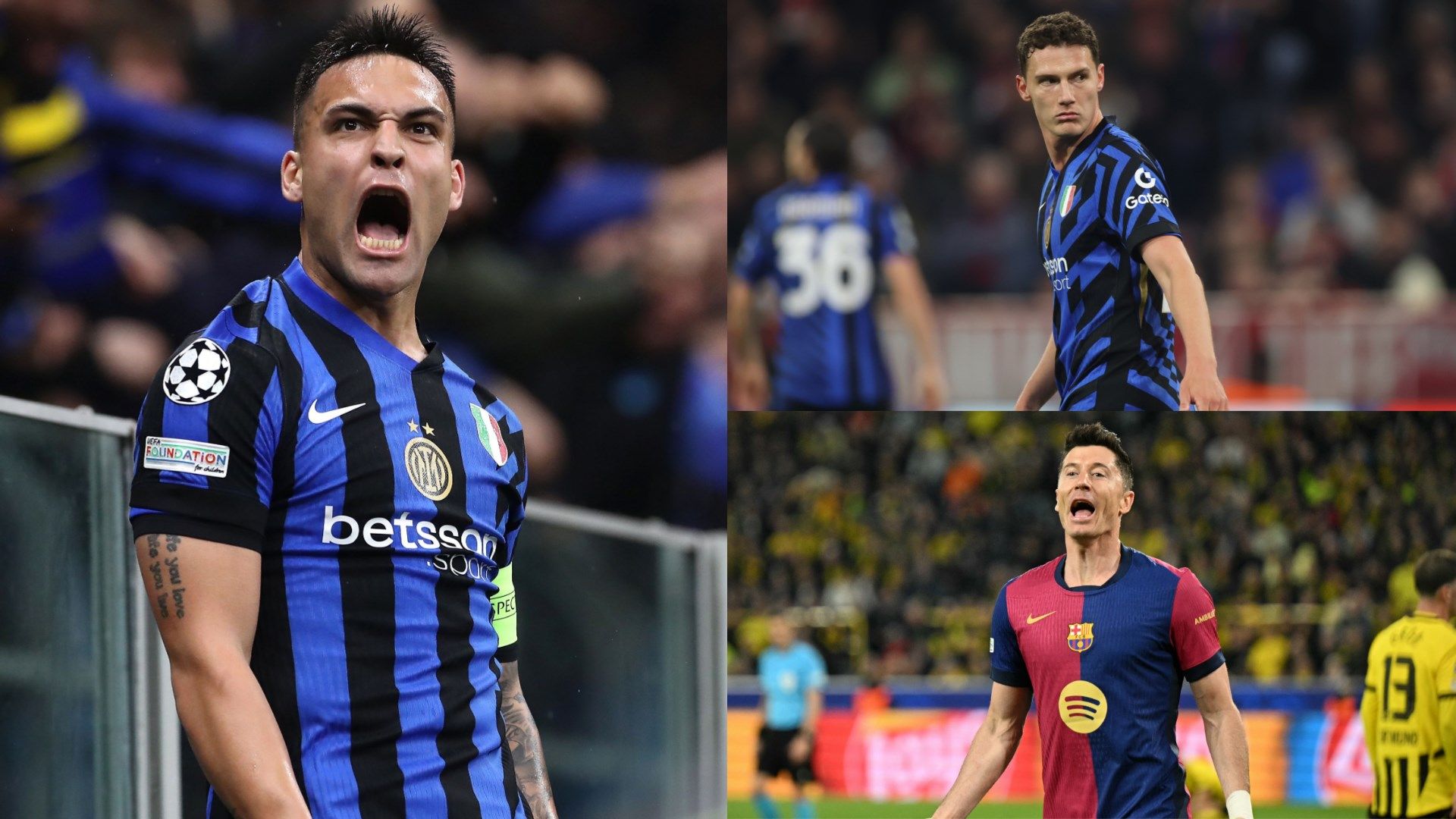 Lautaro Martinez Pavard Lewandowski Inter Barcellona