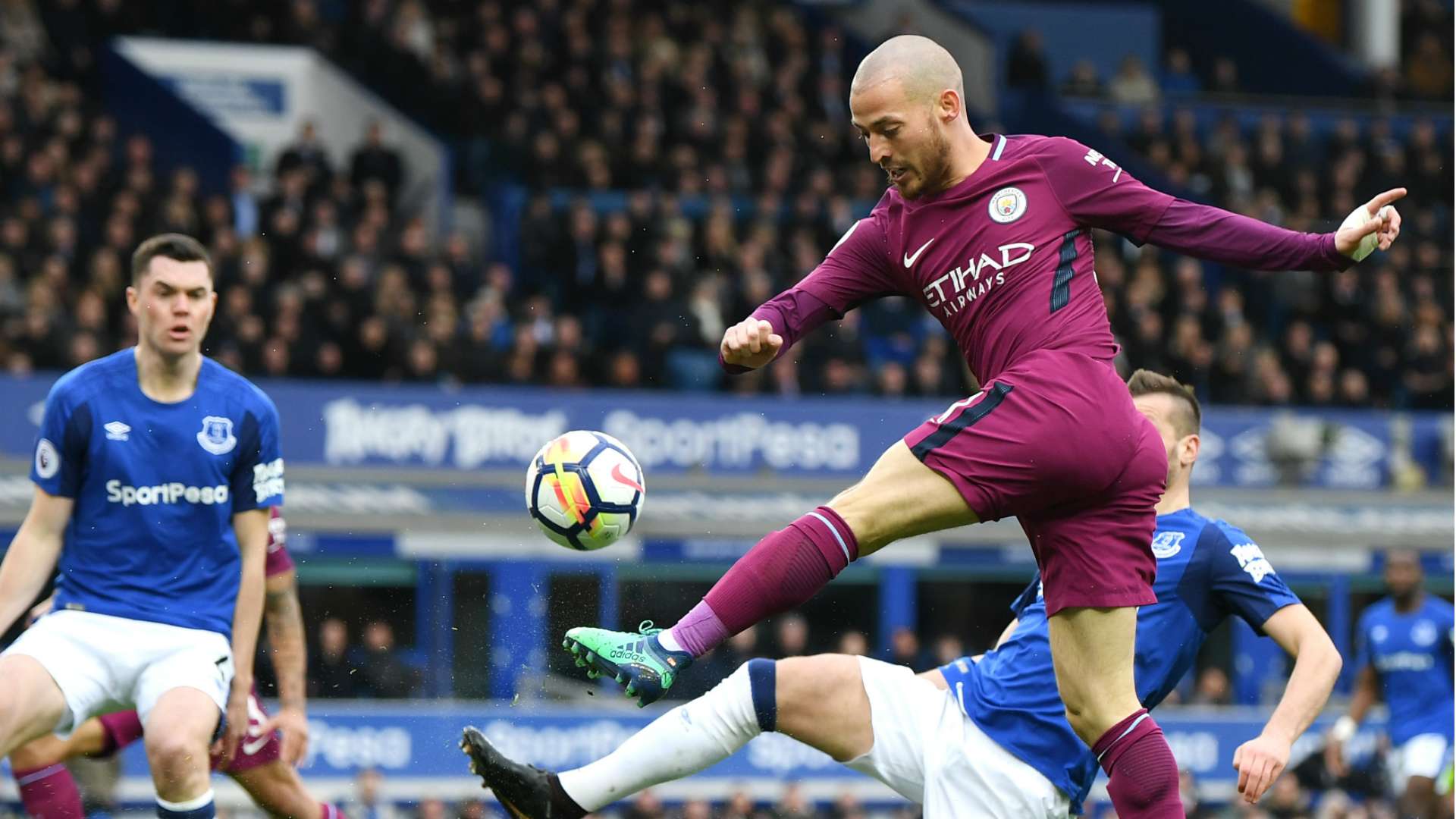 David Silva Manchester City Everton 03312018