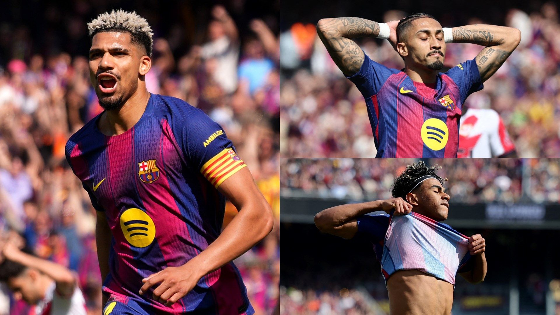 Araujo Raphinha Yamal Barcelona GFX