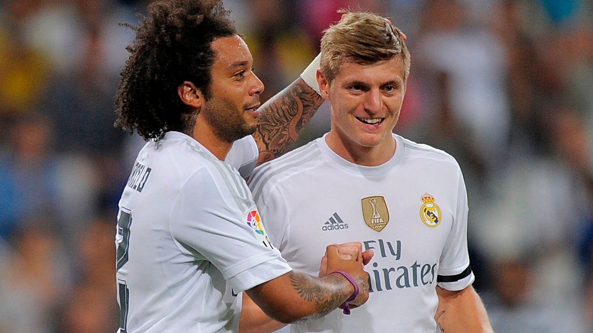Marcelo e Kroos Real Madrid x Galatasaray 18 08 15
