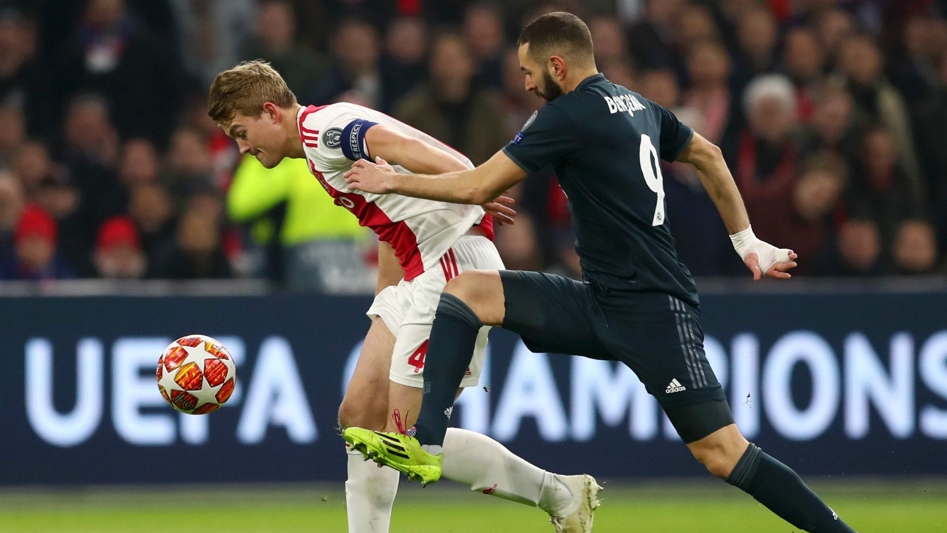 DE LIGT BENZEMA AJAX REAL MADRID CHAMPIONS LEAGUE