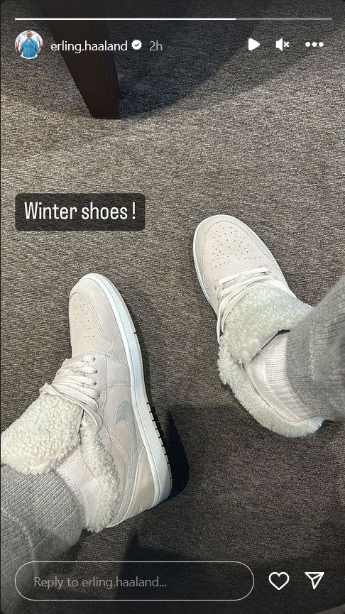 Erling Haaland Manchester City Winter Shoes