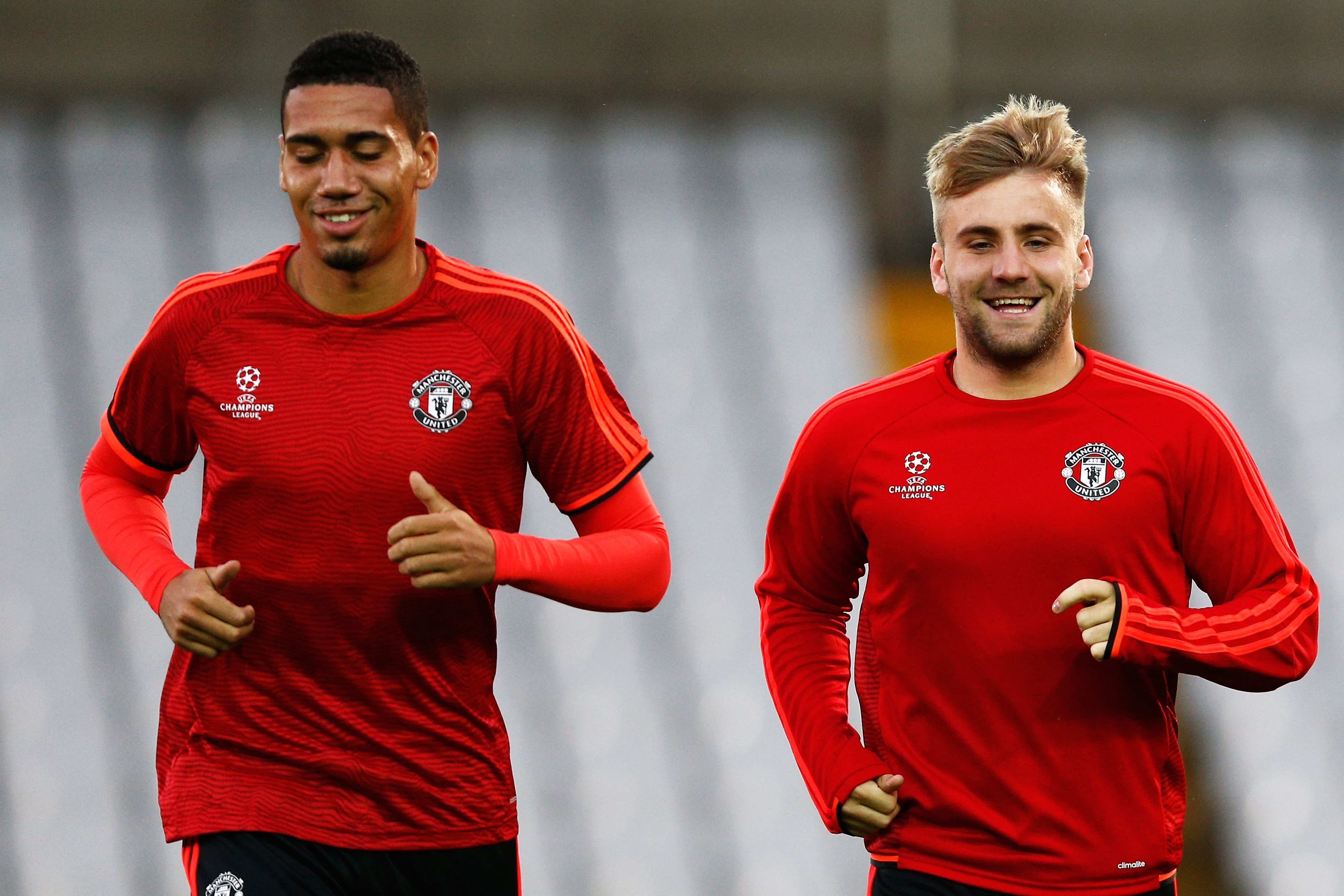 Chris Smalling Luke Shaw Manchester United